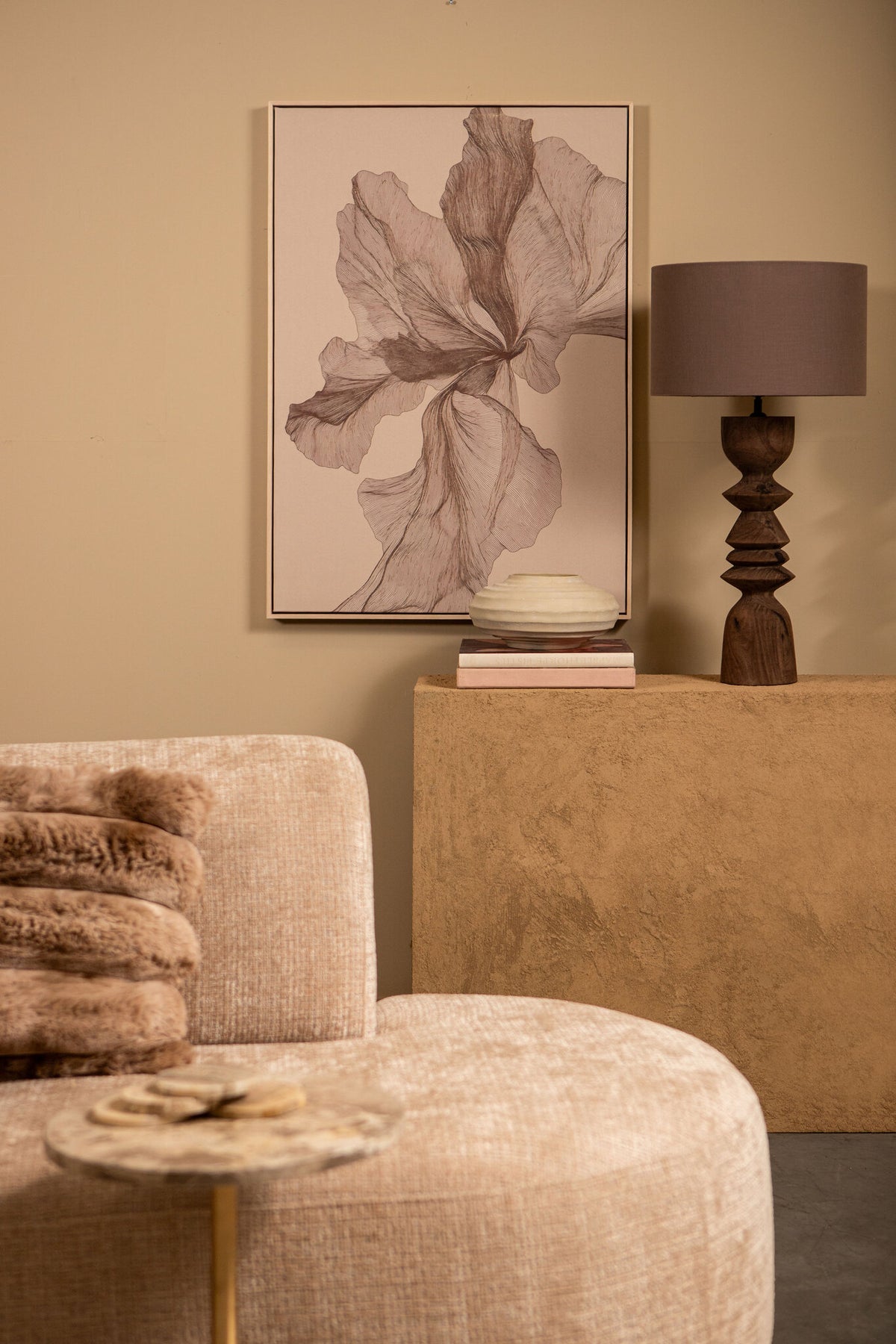Kody Beige Stone Wash casted alu ribbed pot S PTMD