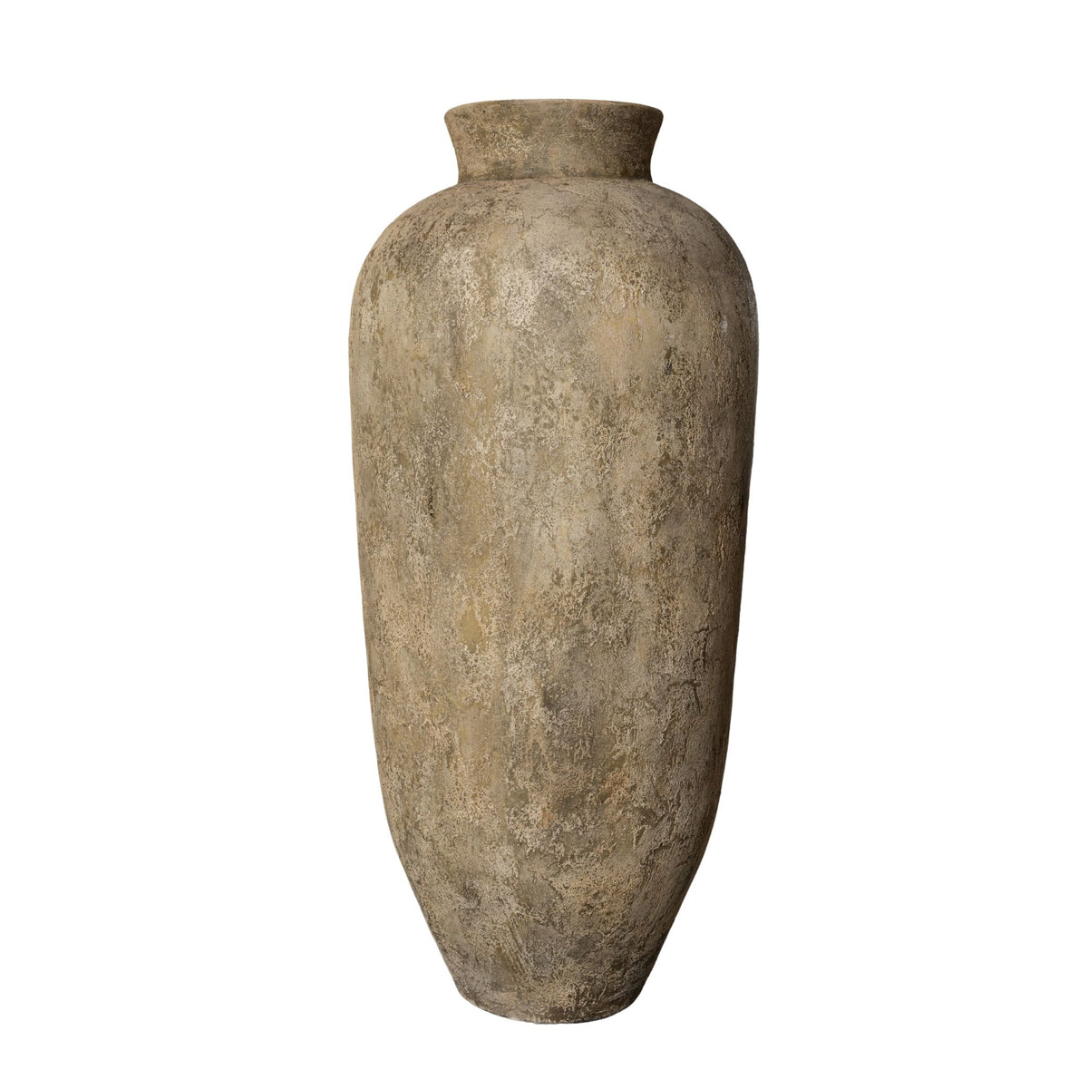 Pot Gisel Beige Cement Fiber Hoog Groot PTMD