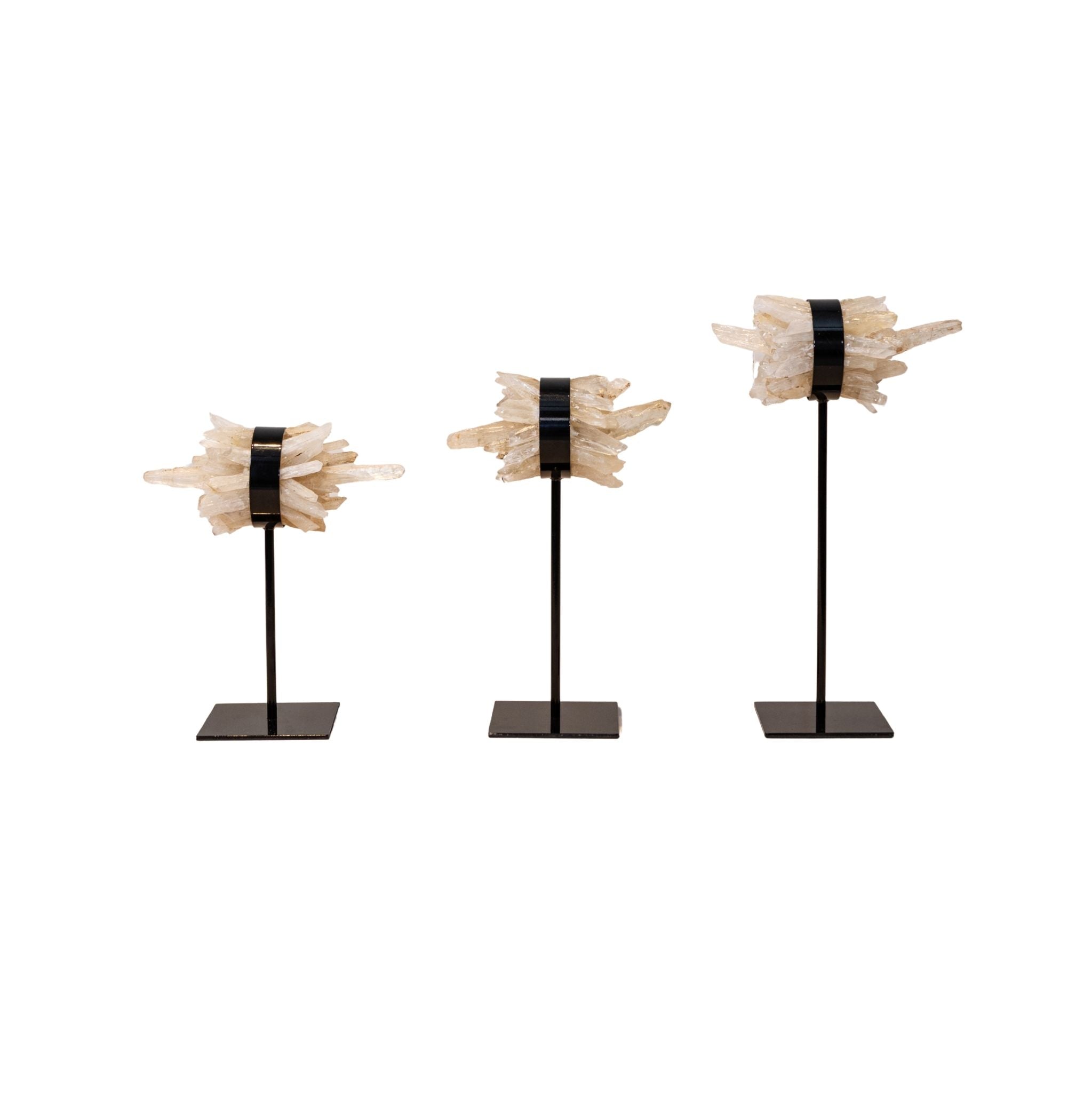 Yerin Natural Quartz Mineral Cluster Deco Statue S PTMD