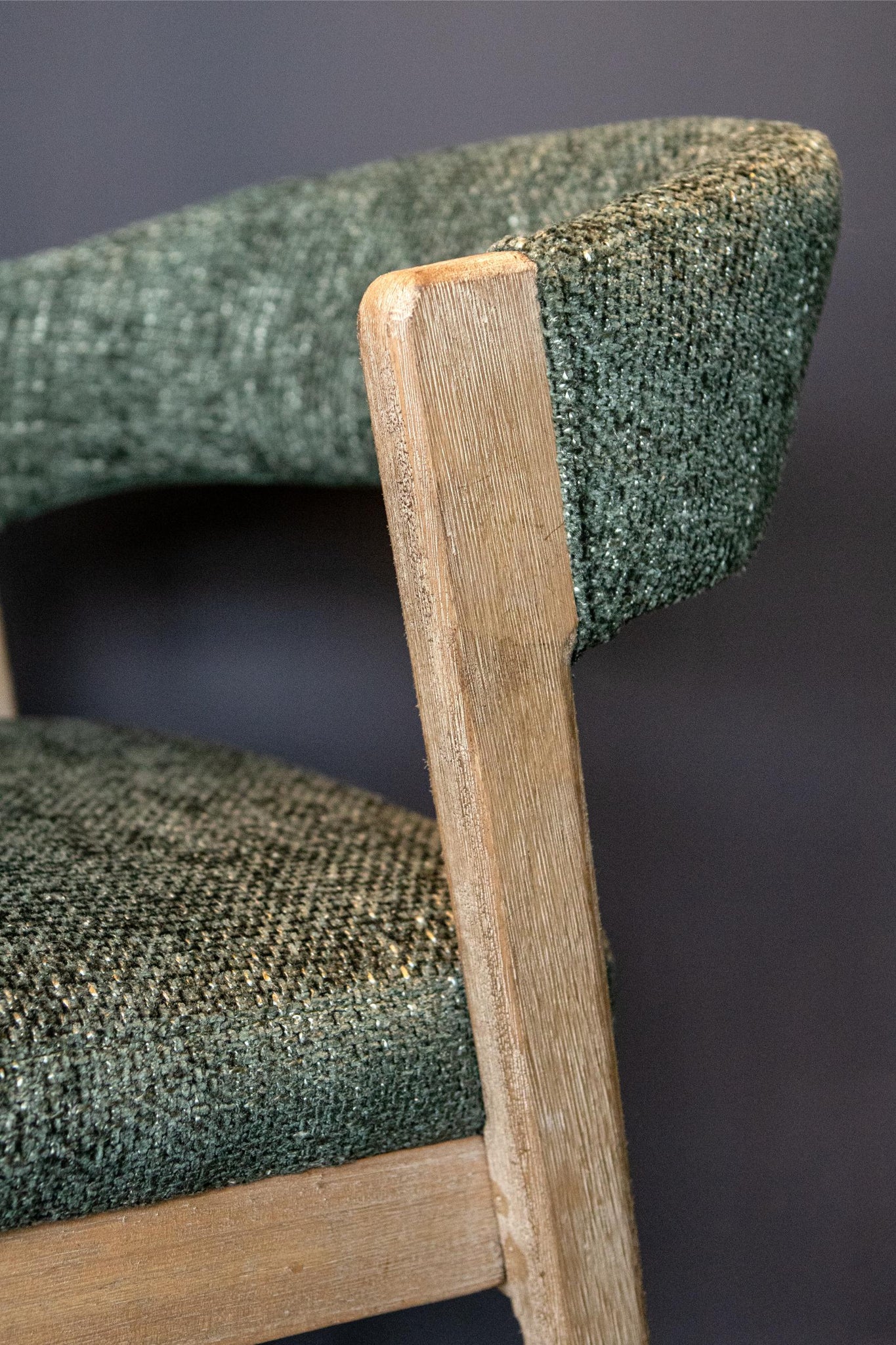 Eetkamerstoel Kael Groen Legacy 10 Olive Rubberhout Set van 2 PTMD