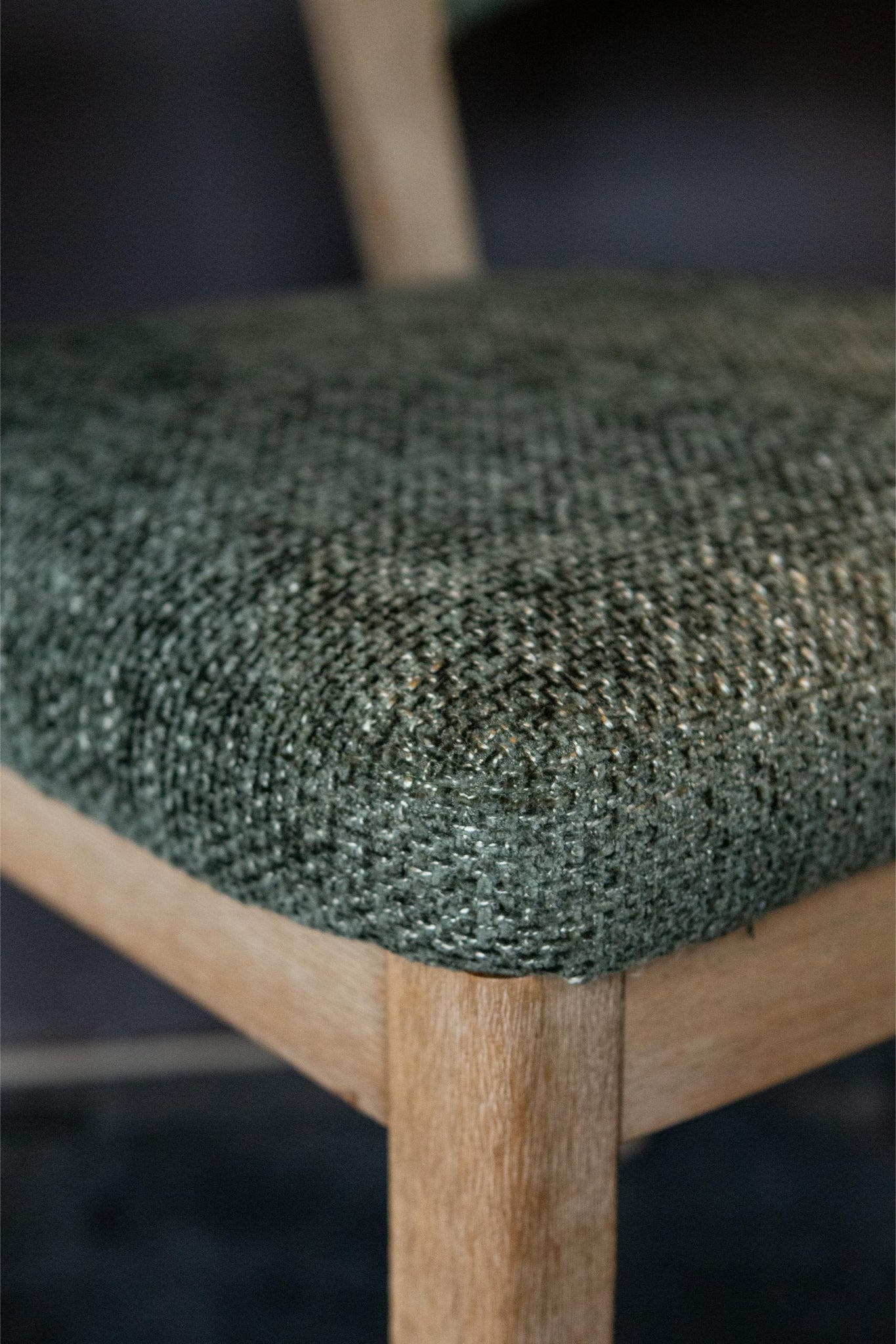 Eetkamerstoel Kael Groen Legacy 10 Olive Rubberhout Set van 2 PTMD
