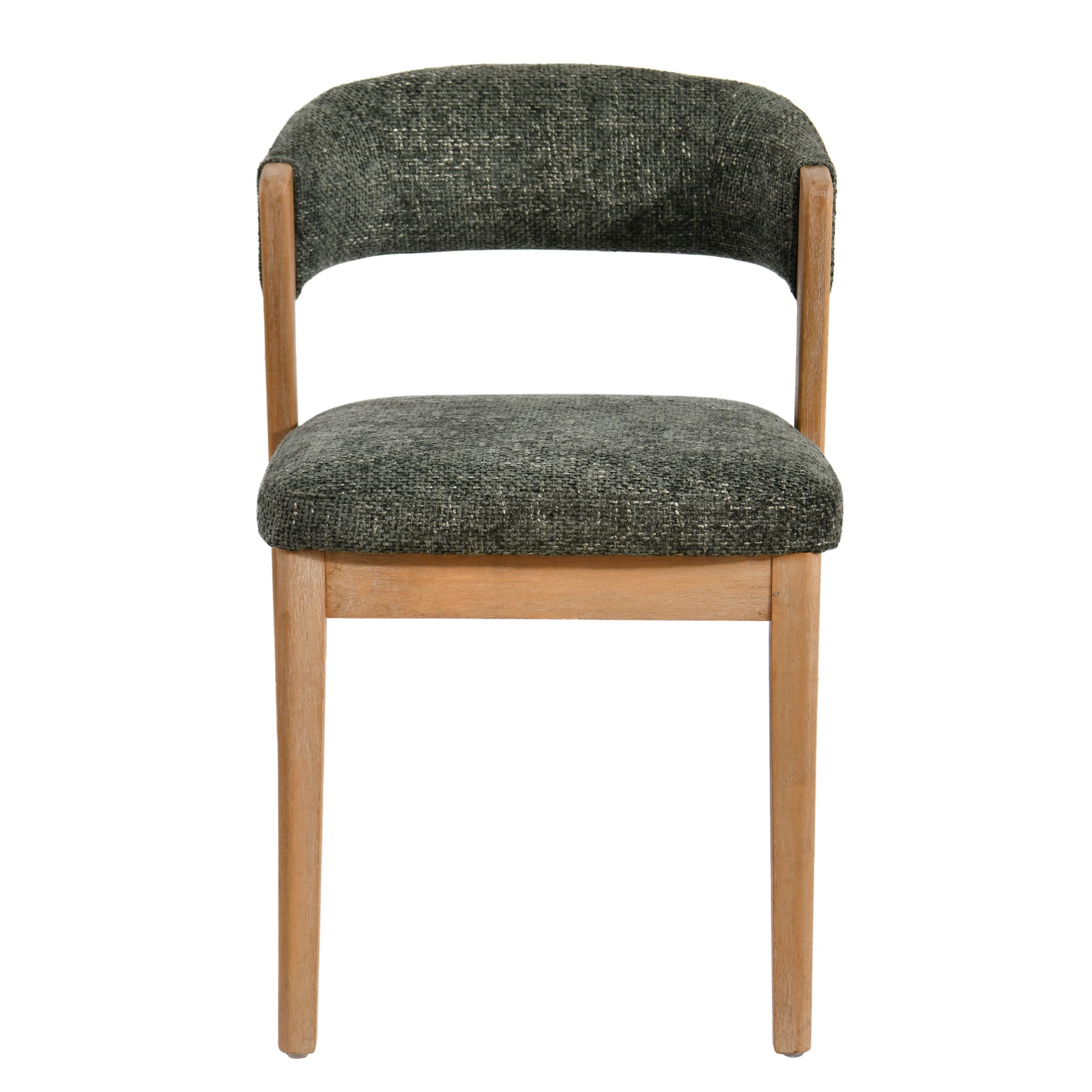 Eetkamerstoel Kael Groen Legacy 10 Olive Rubberhout Set van 2 PTMD