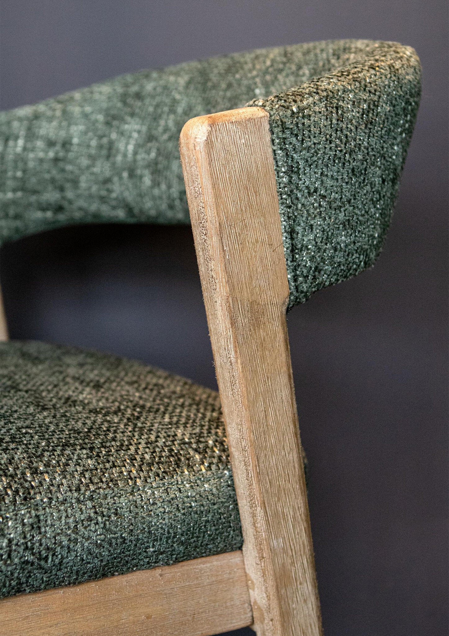 Eetkamerstoel Kael Groen Legacy 10 Olive Rubberhout Set van 2 PTMD