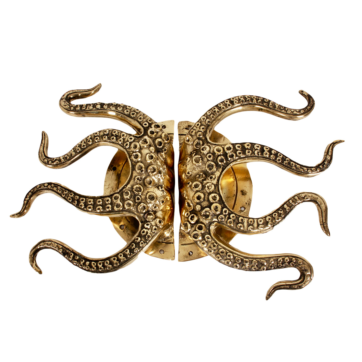 Unieke Messing Deurknoppen Octopus Set van 2 Pole to Pole