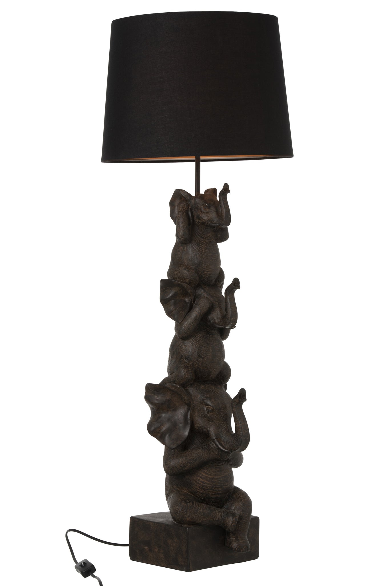 Lamp 3 Olifanten Pol Bruin J-Line