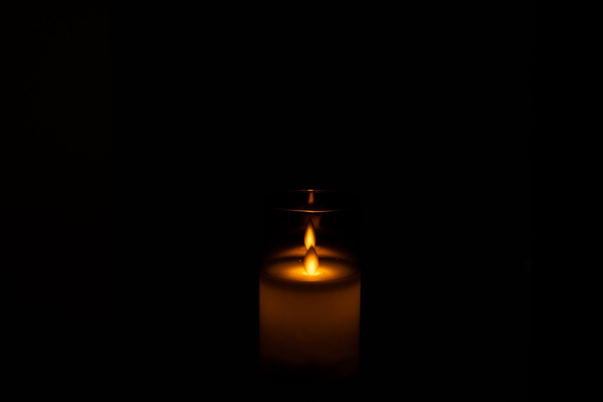 Ledlamp Blinkend Glas Grijs Small