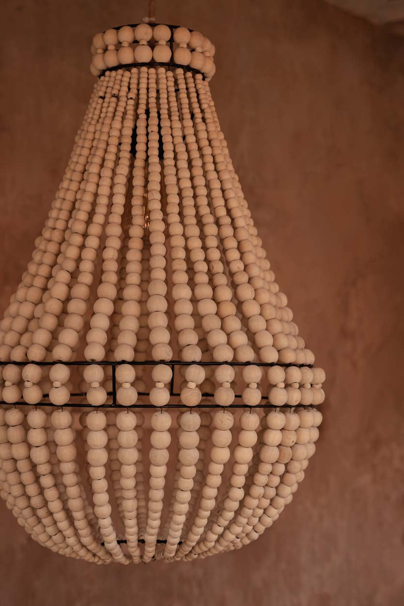 Kroonluchter Teardrop Naturel Medium Bazar Bizar
