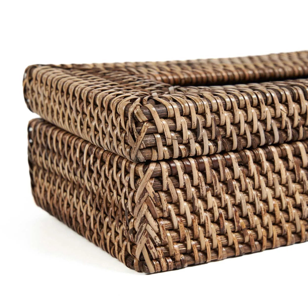 De Rattan Classic Tissue Doos - Naturel Bruin