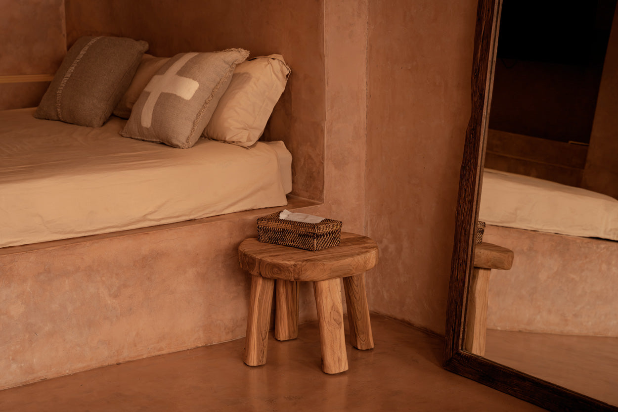 De Rattan Classic Tissue Doos - Naturel Bruin