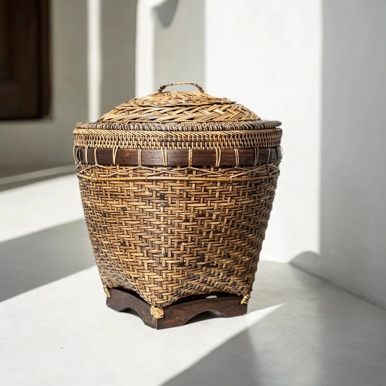 De Colonial Storage Mand Bruin Medium Bazar Bizar