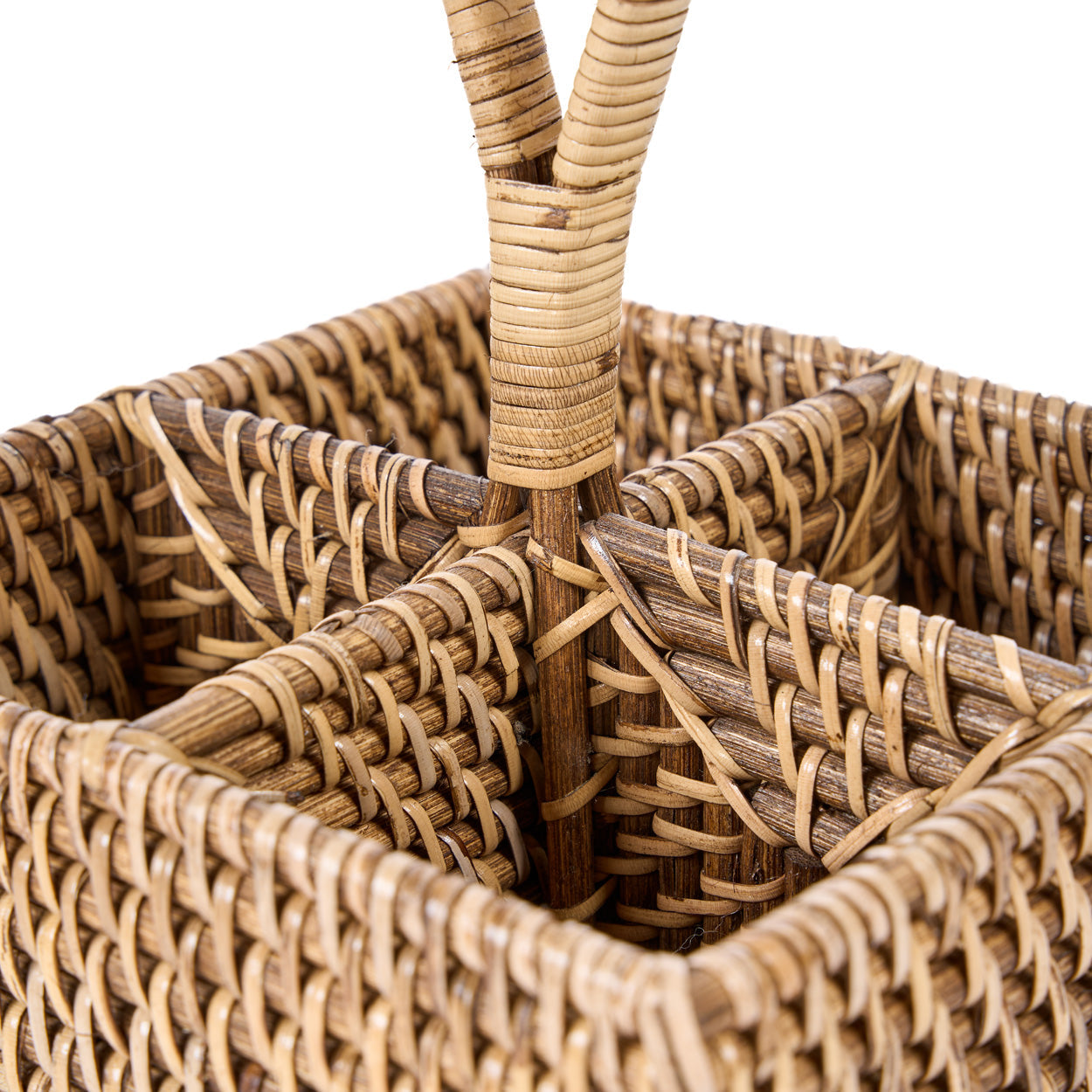 De Rattan Bestekhouder N°4 Natuurlijk Bruin Bazar Bizar