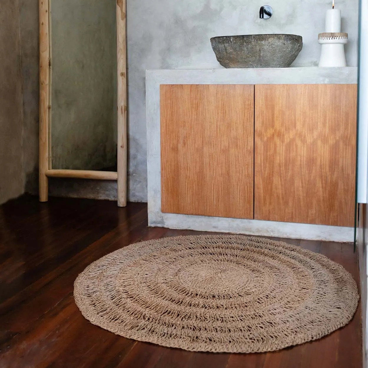Het Seagrass Tapijt Naturel 100cm Bazar Bizar
