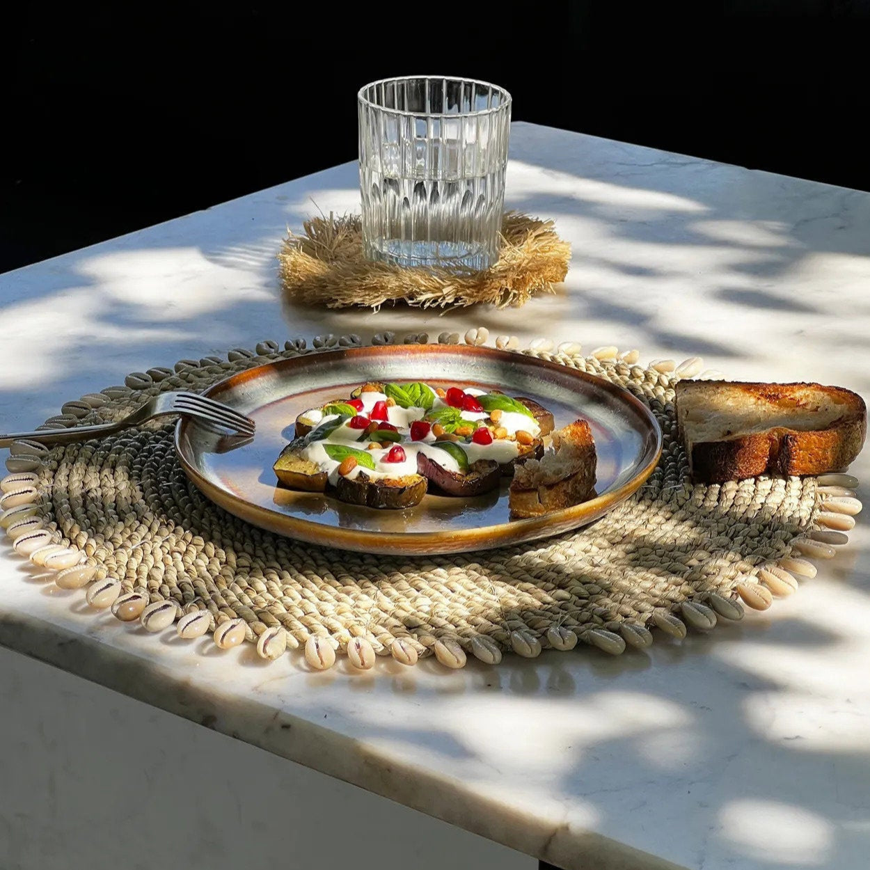 De Seagrass Shell Placemat - Naturel