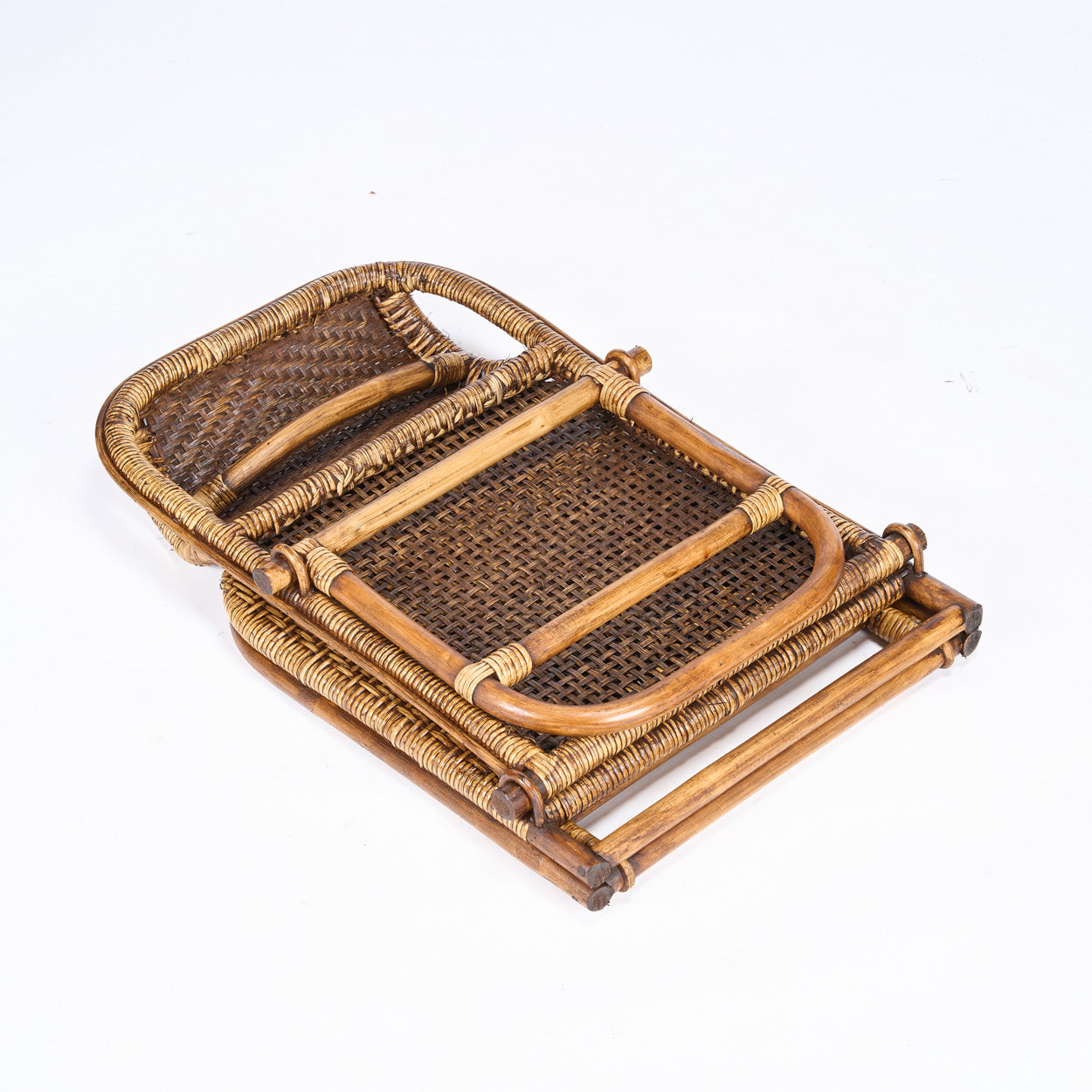 De Rattan Vloer Lounger - Donker Noten