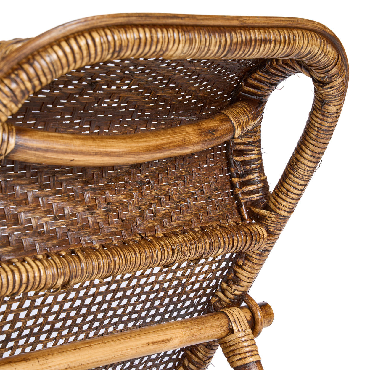 De Rattan Vloer Lounger Donker Walnoot Bazar Bizar