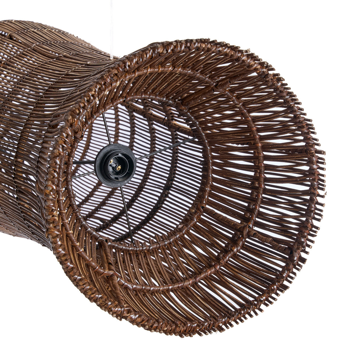 De Oasis Tower Hanglamp Donker Walnoot XL Bazar Bizar