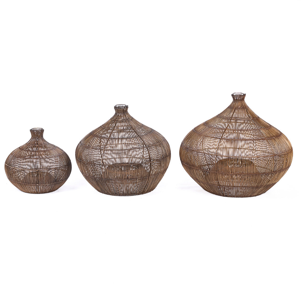 De Desert Gourd Hanglamp Donker Walnoot Medium Bazar Bizar