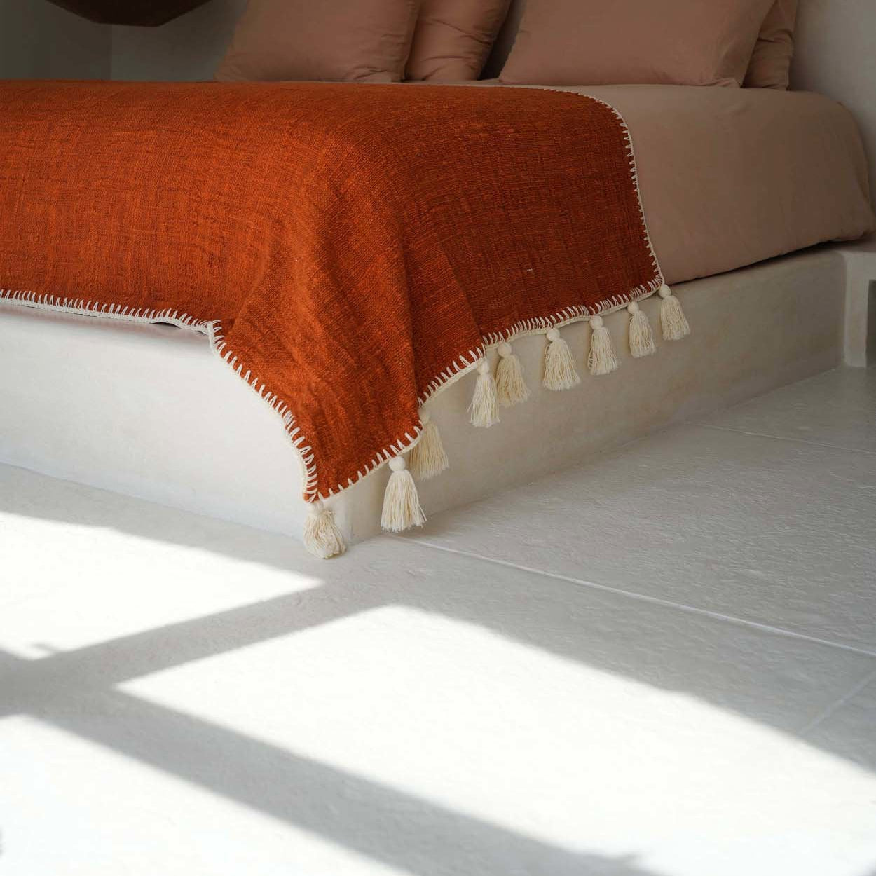 De Stitch Bedsprei - Terracotta