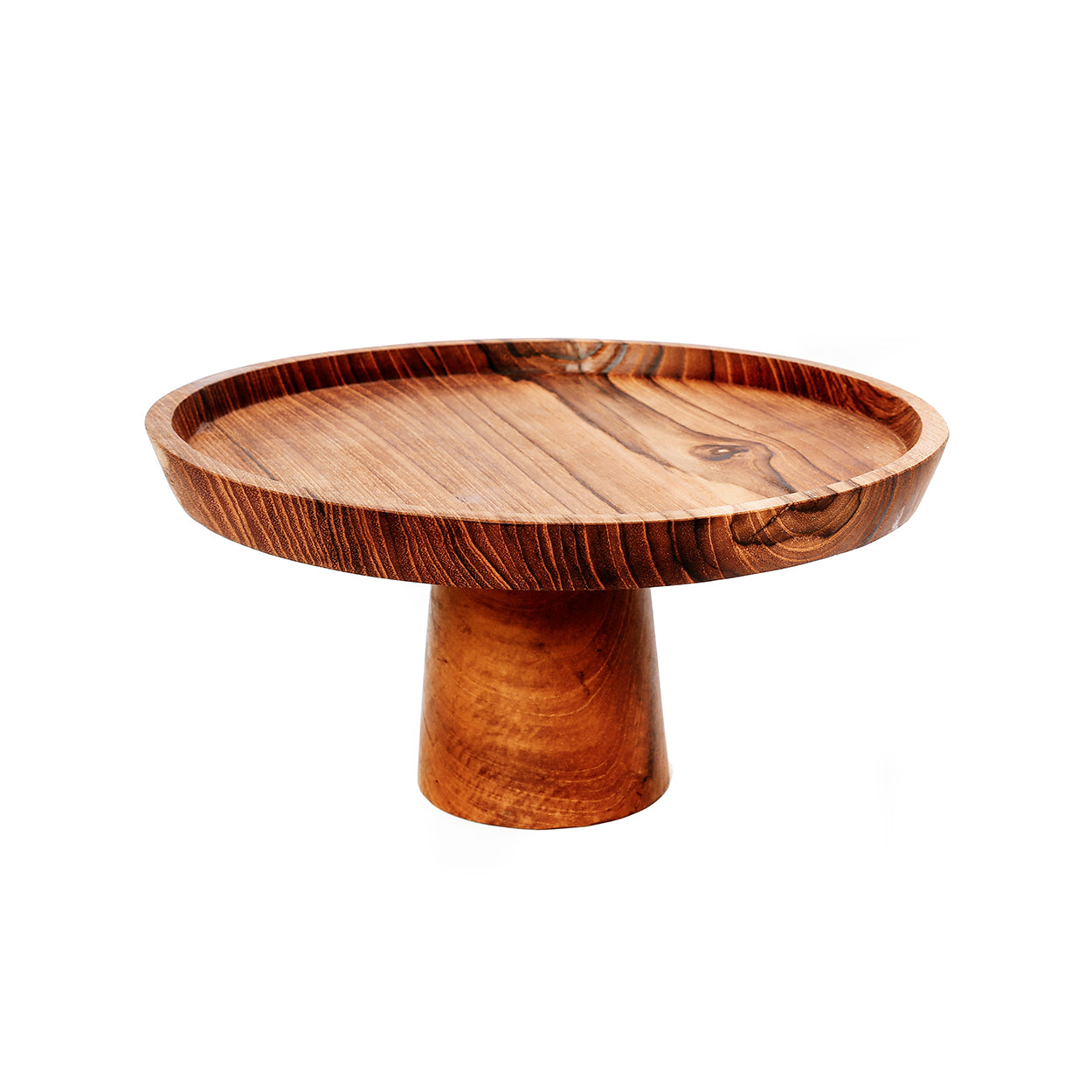 De Teak Root Taart Plateau - M