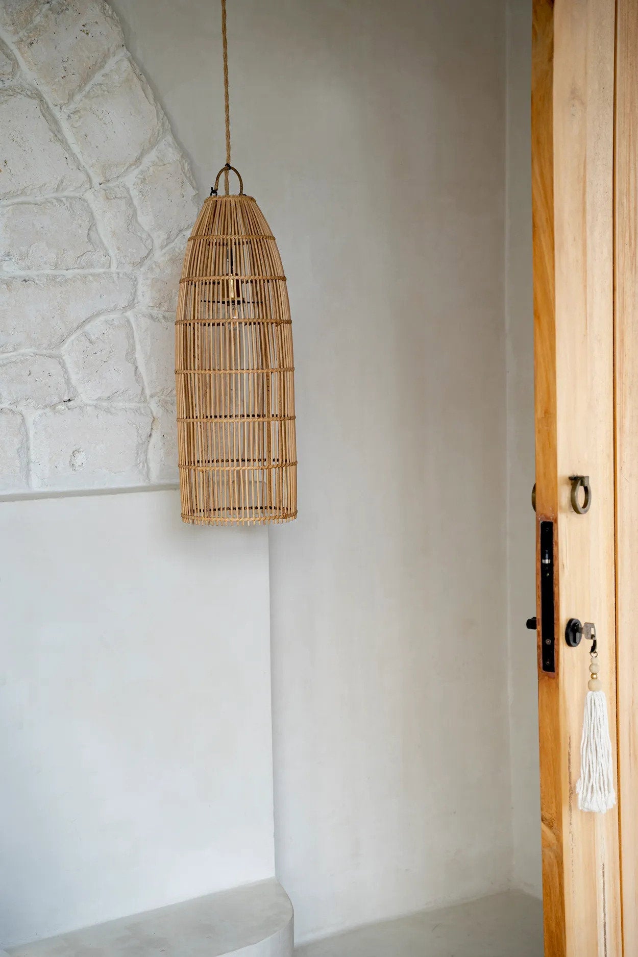 De Fish Trap Hanglamp - Naturel - Medium