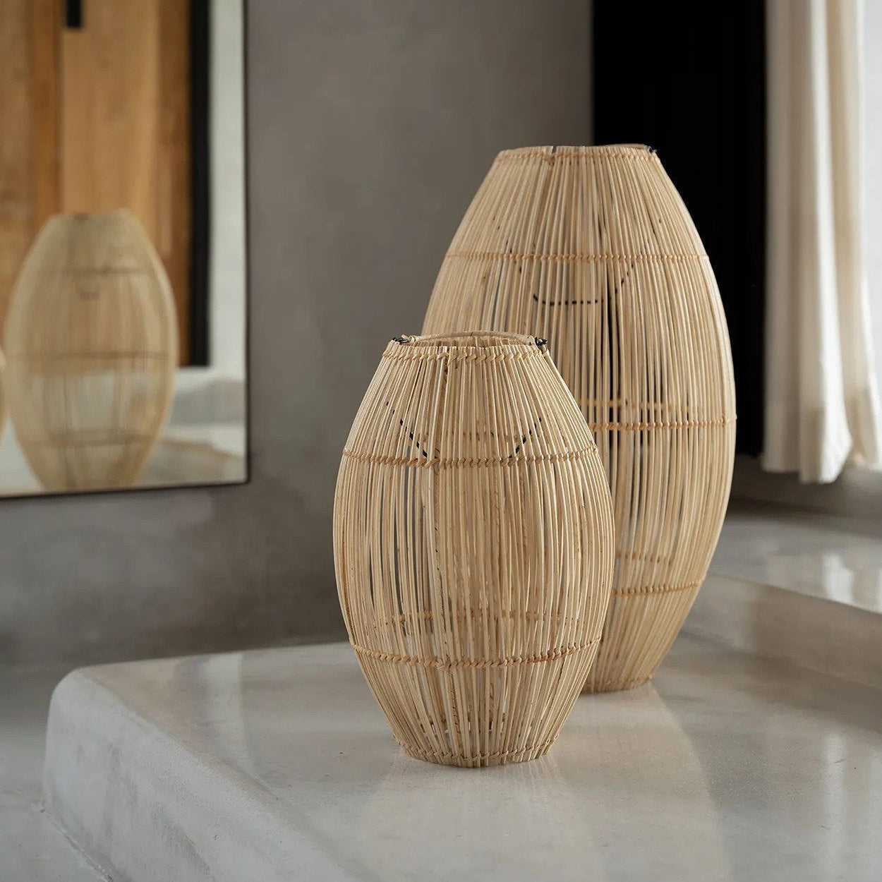De Zuri Hanglamp - Naturel - Large Bazar Bizar