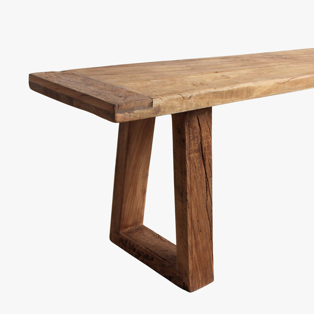 Teakhouten Eetkamerbank Farmwood 180cm Raw Materials