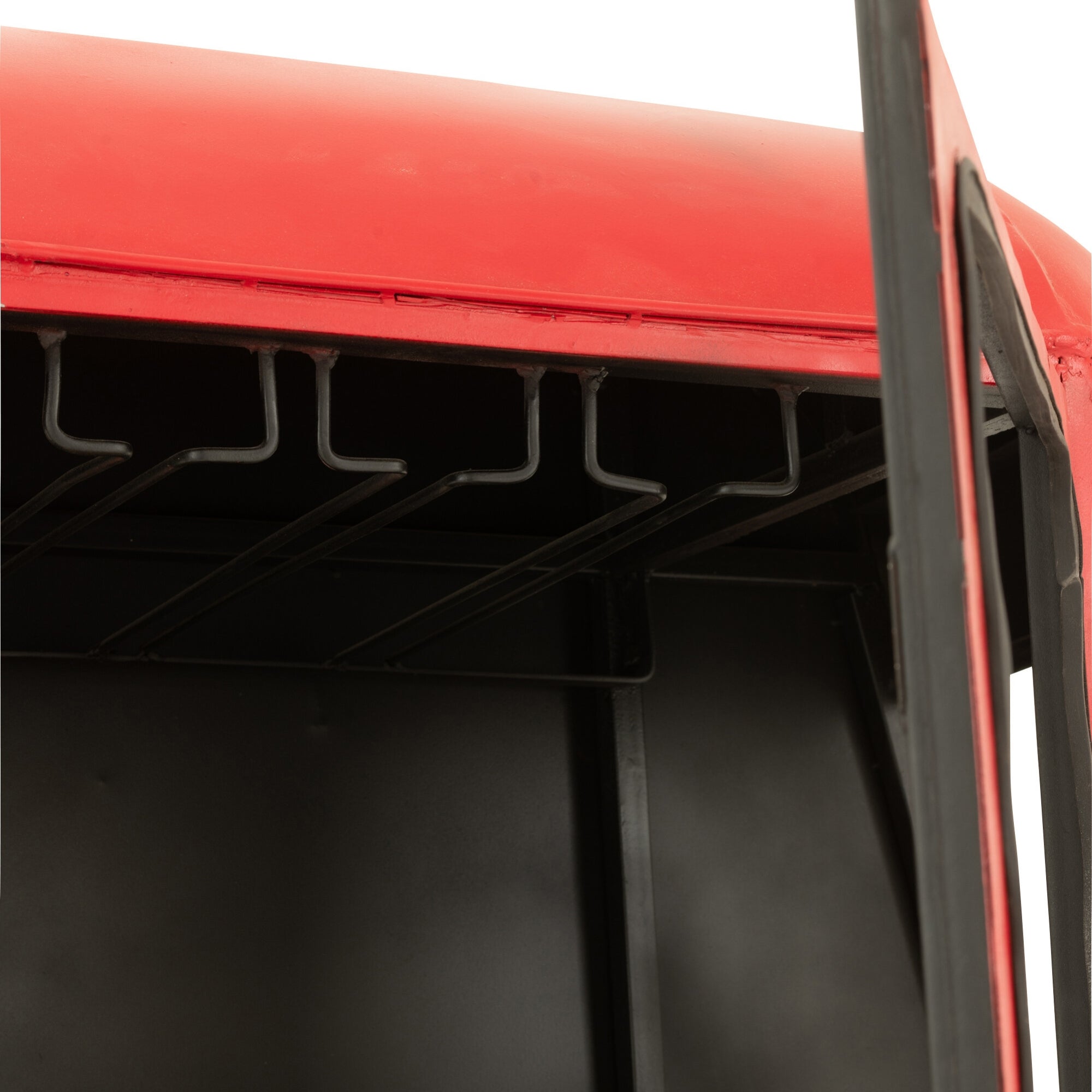 Barmeubel Kabelwagen Ijzer/Mangohout Rood J-Line