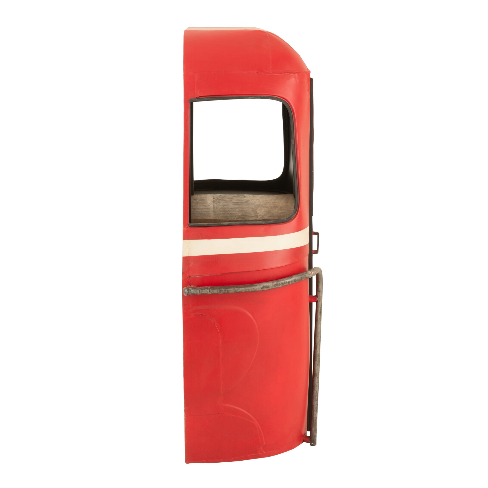 Barmeubel Kabelwagen Ijzer/Mangohout Rood J-Line