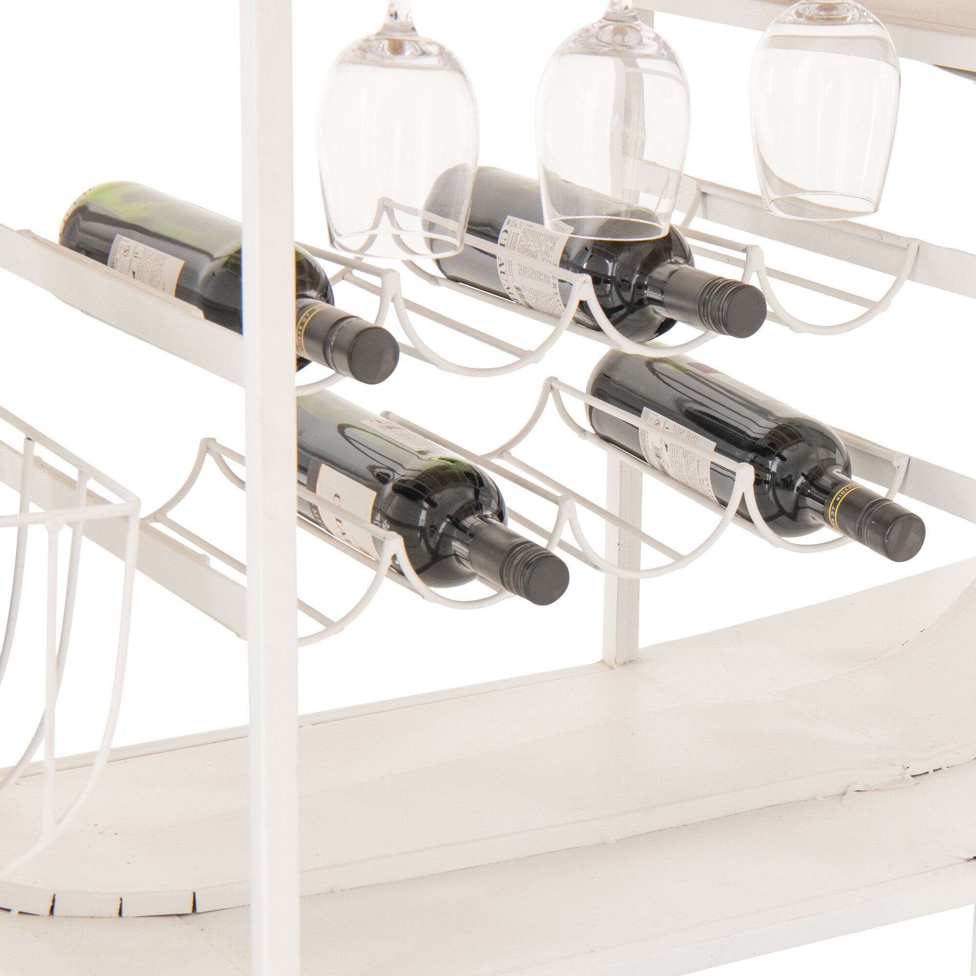 Barmeubel Retro Scooter Gestreept Ijzer Blauw Wit J-Line