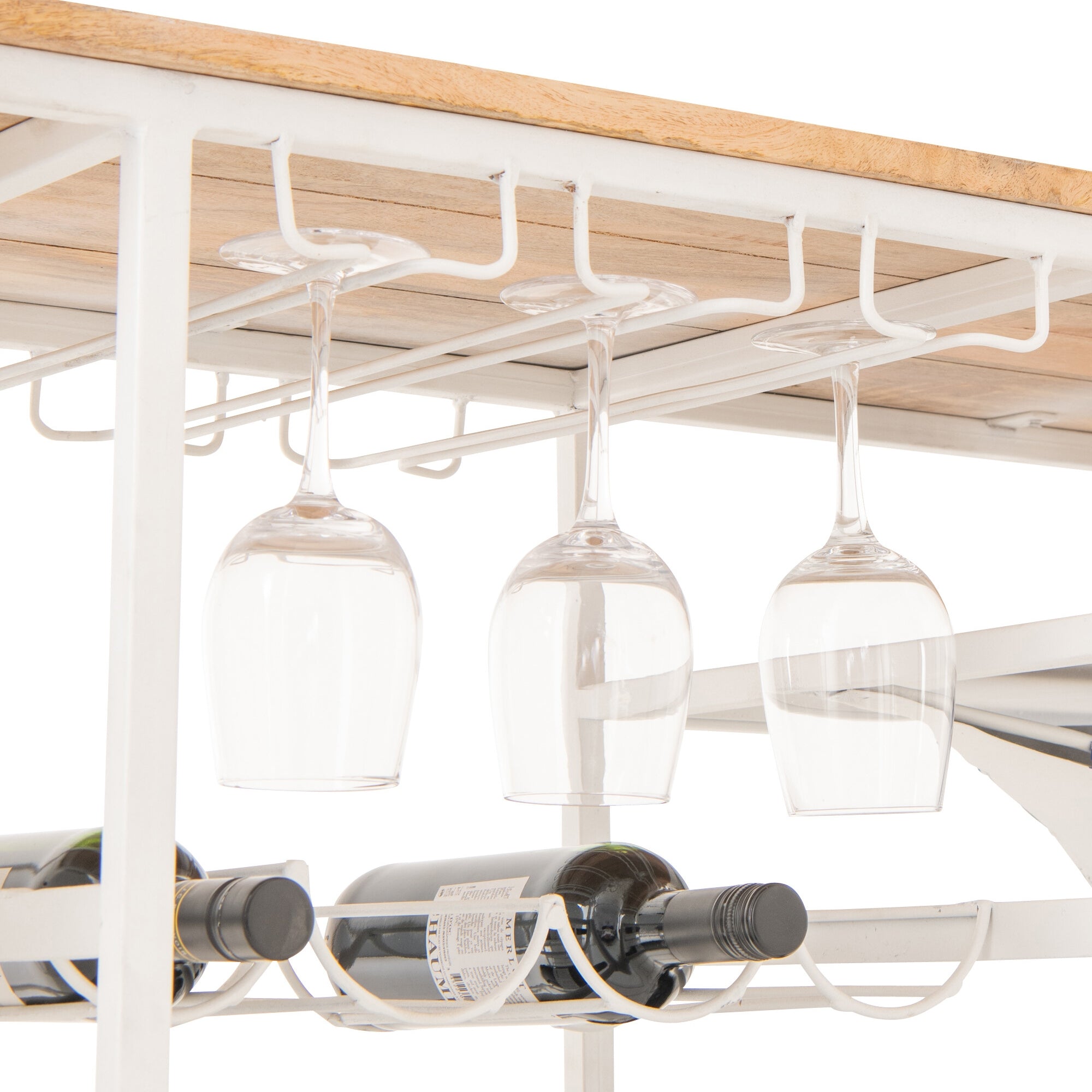 Barmeubel Retro Scooter Gestreept Ijzer Blauw Wit J-Line