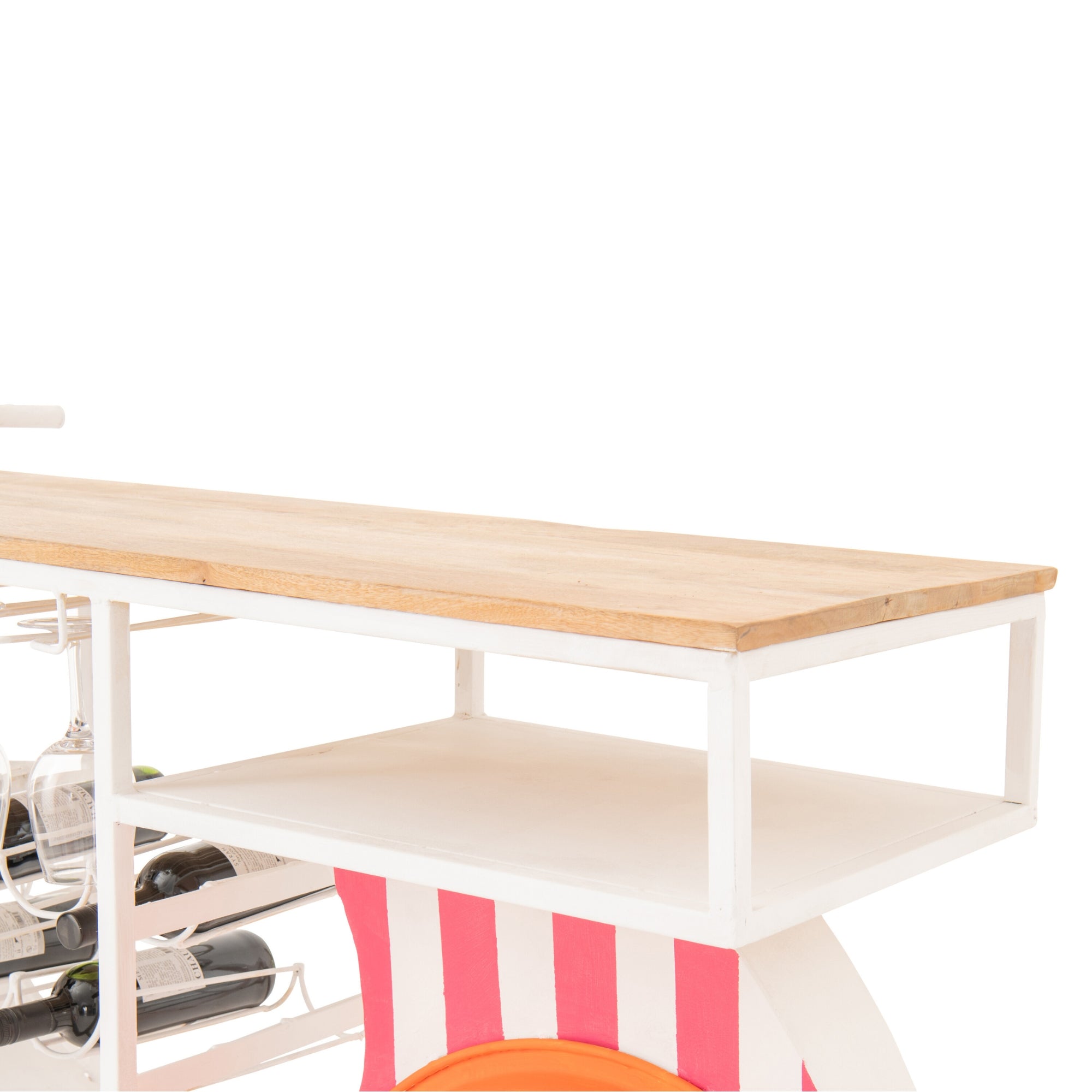 Barmeubel Retro Scooter Oranje Roze Wit | Unieke Retro Bar | J-Line