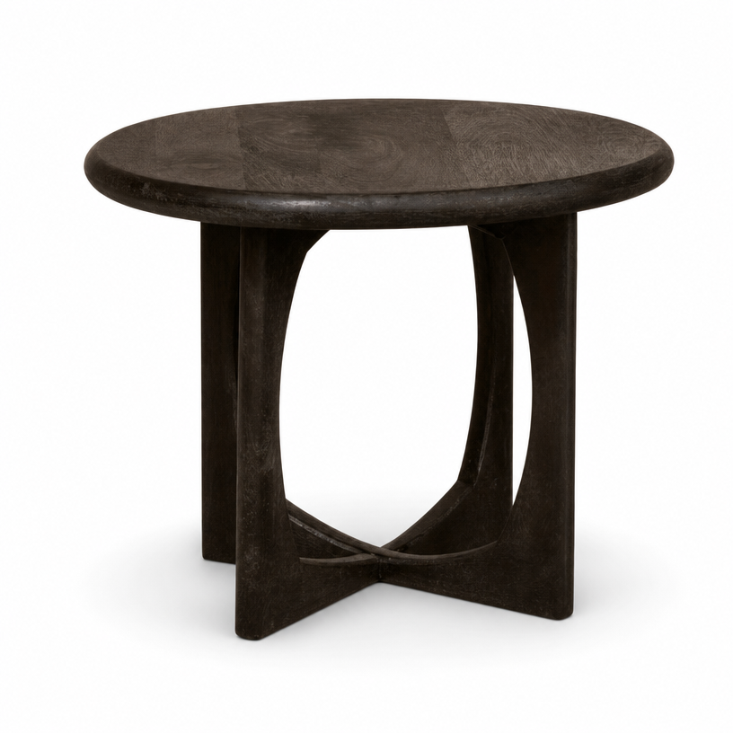Bijzettafel Milou Mangohout Zwart 60cm Starfurn