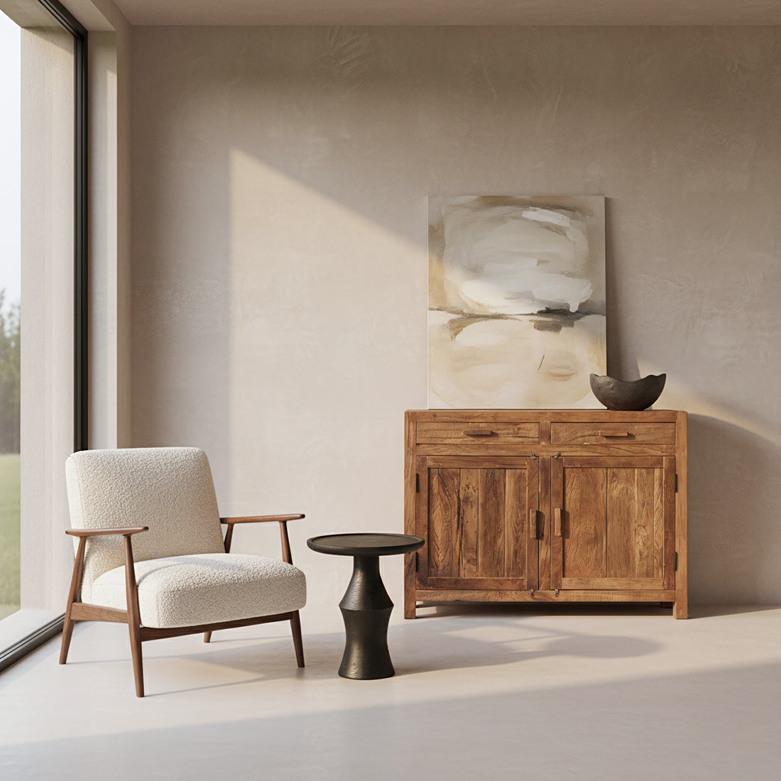 Dressoir Farmwood Met 2 Deuren Raw Materials
