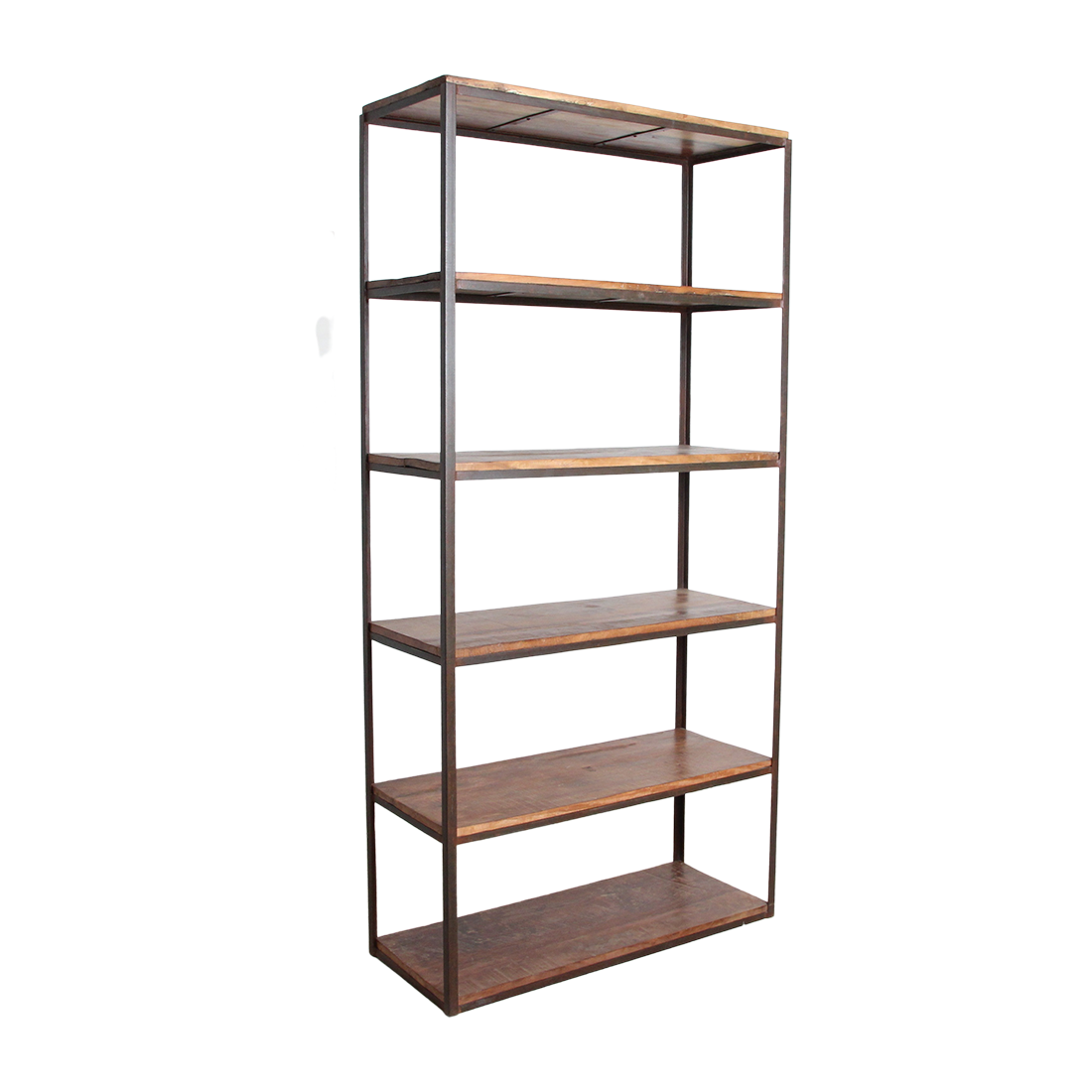 Factory Wandkast Met Houten Planken Raw Materials