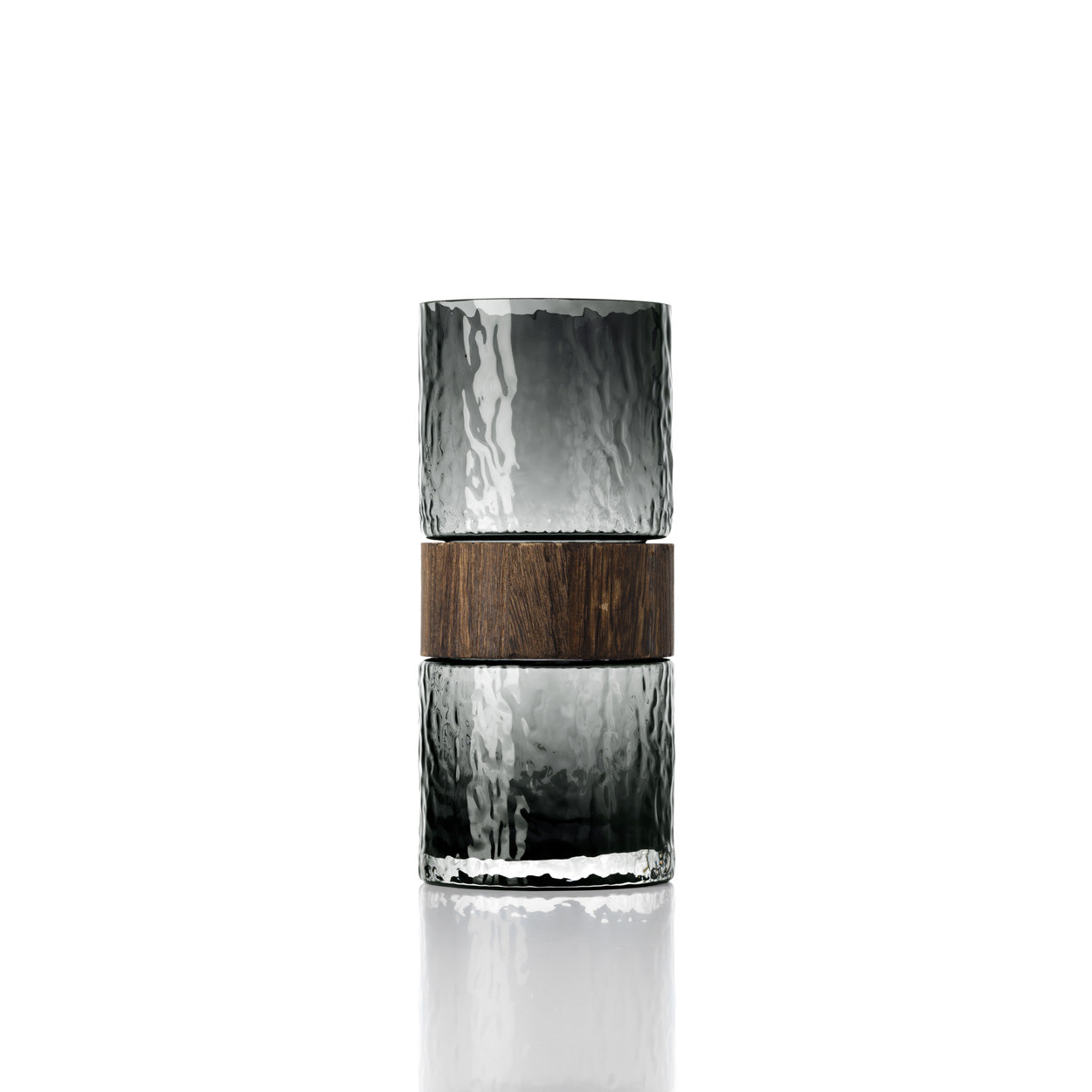 De Wood You Be Mine Vaas – Donkergrijs – M