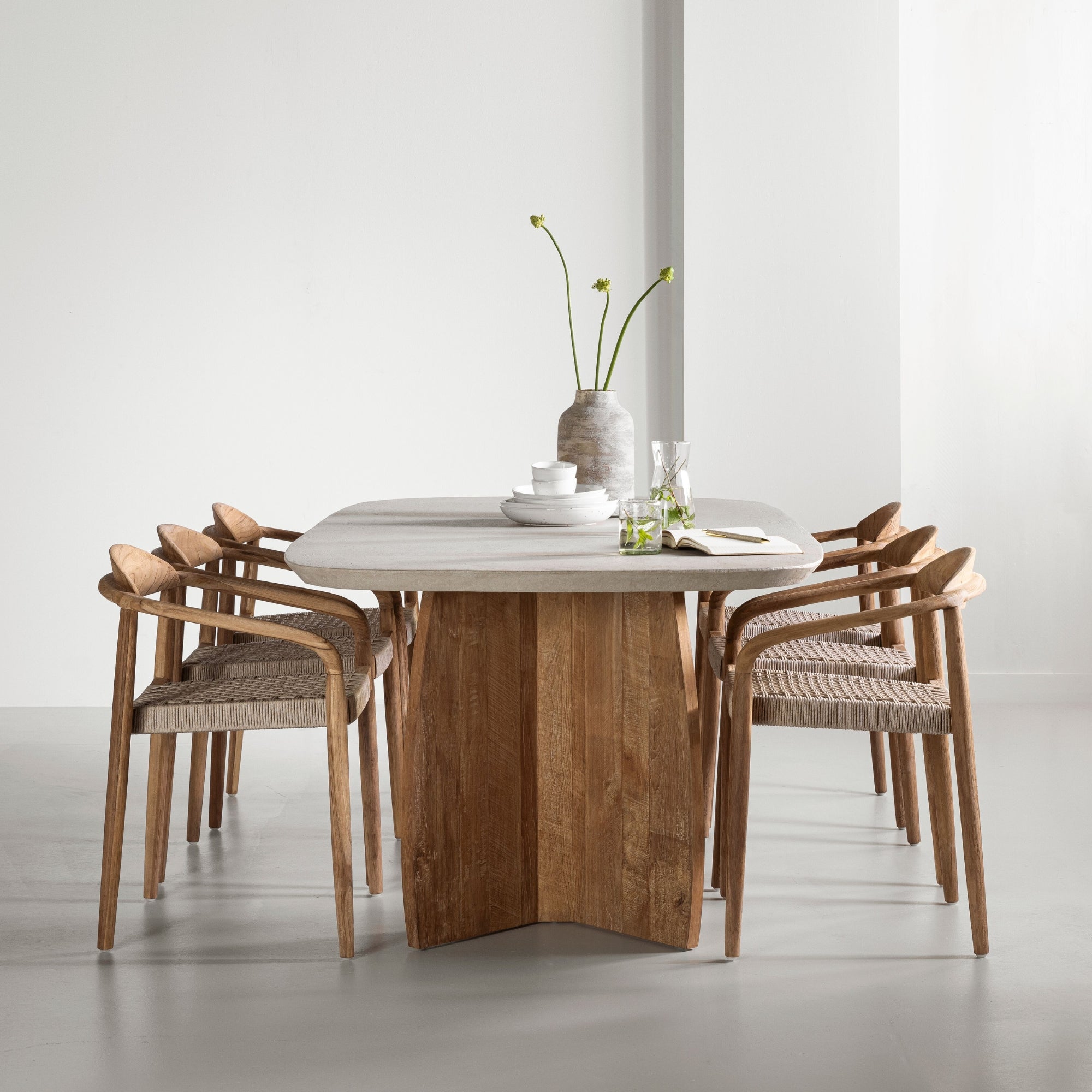 DTP Home Nova Eettafel Travertin 220cm