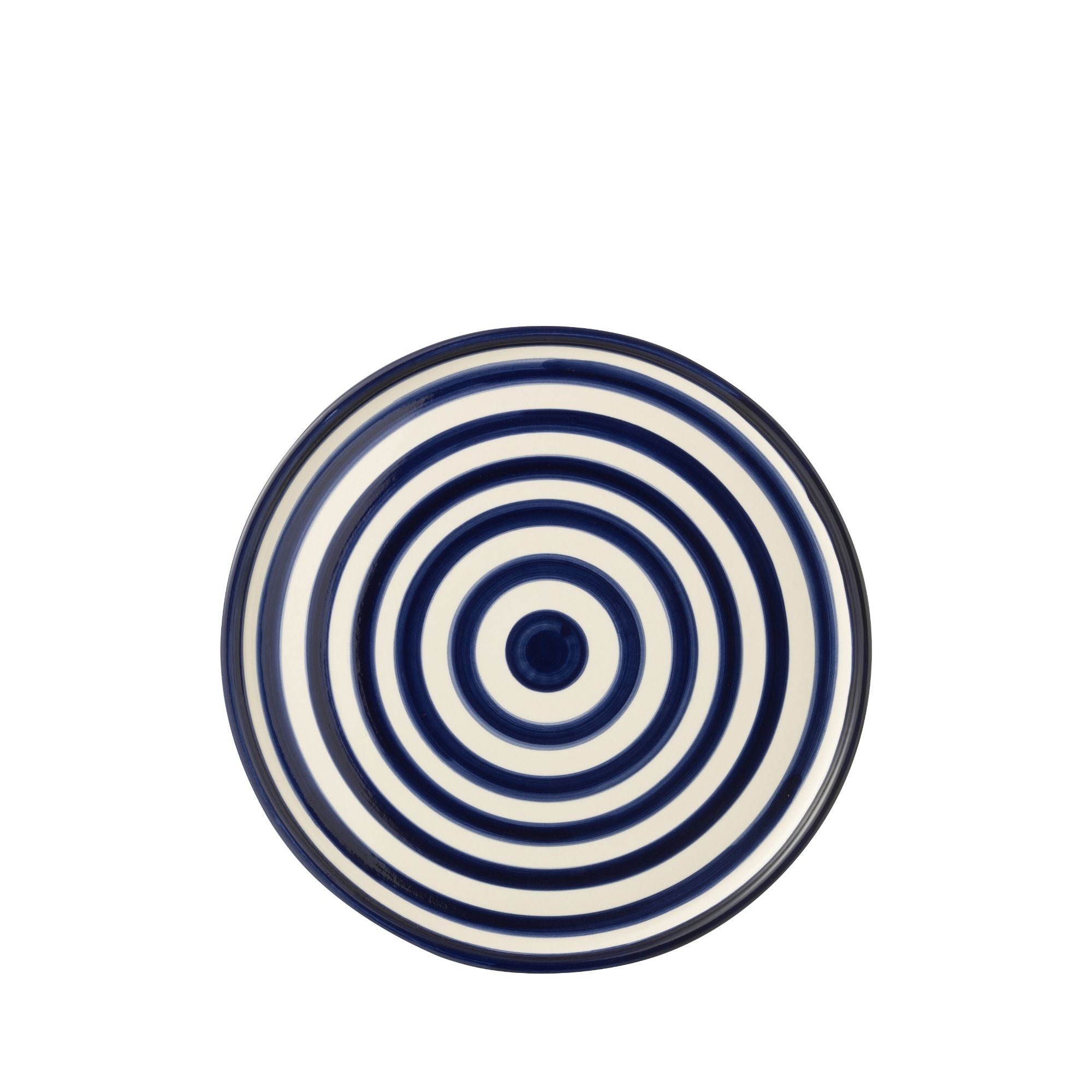 Dinerbord Granada Strepen Cobalt Blauw/Wit Keramiek J-Line