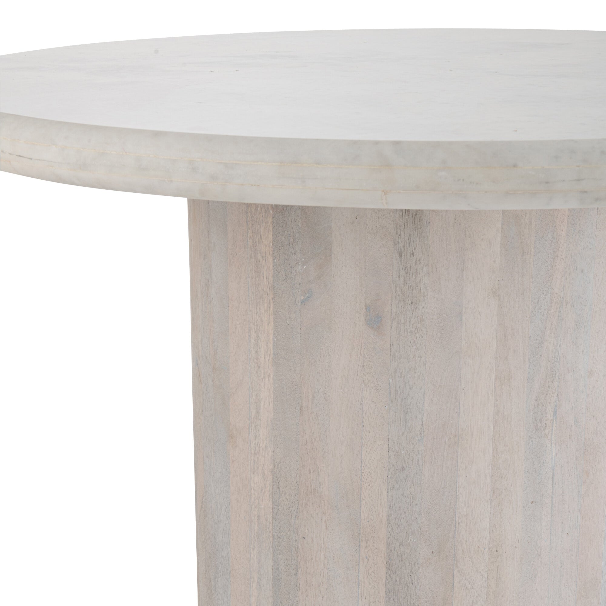 Eettafel Rond Marmer Gebroken Wit Large J-Line