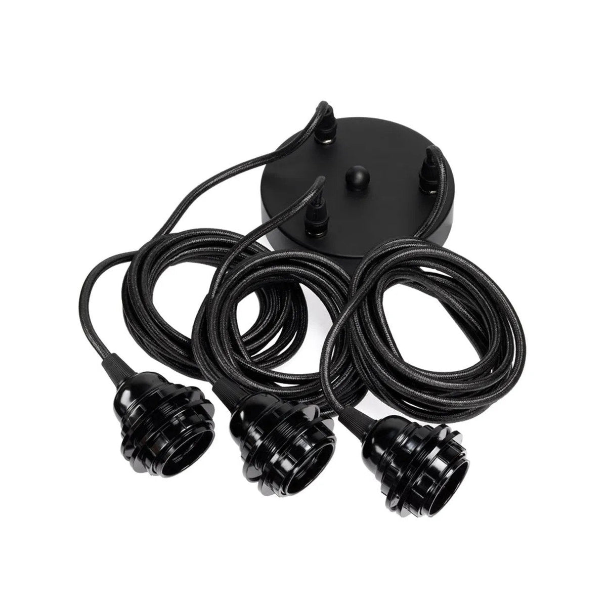 Plafondarmatuur met 3 fittings Zwart Bazar Bizar