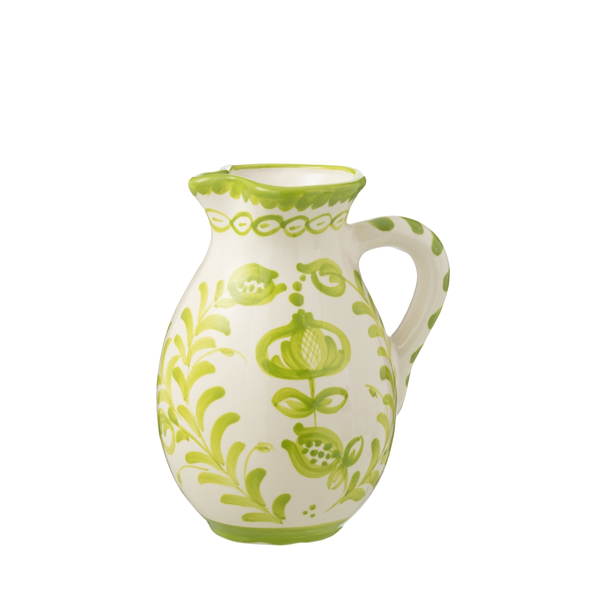 Grote Kan Granada Motief Groen/Wit Keramiek J-Line