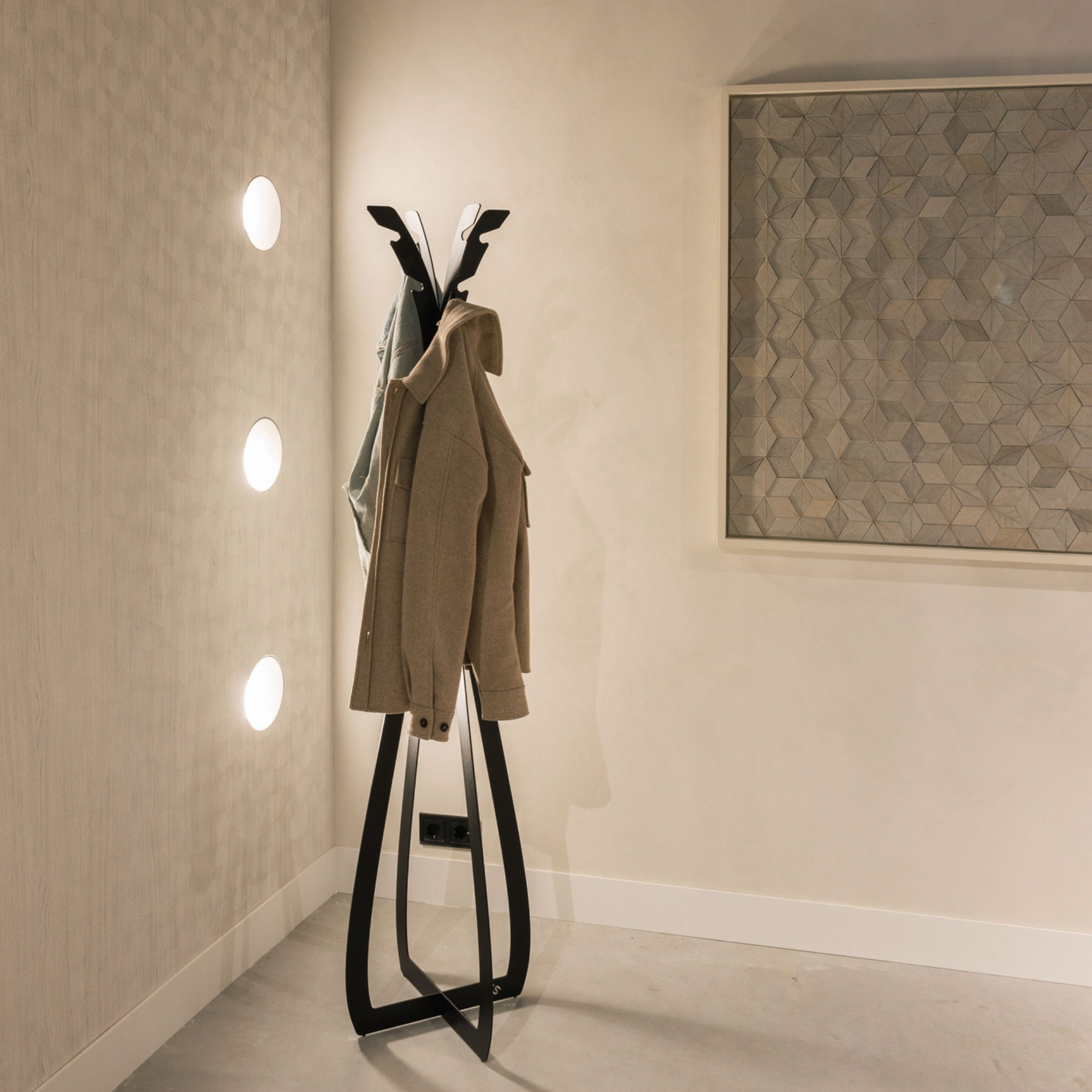 Hookx Kapstok Zwart Staal Steelful