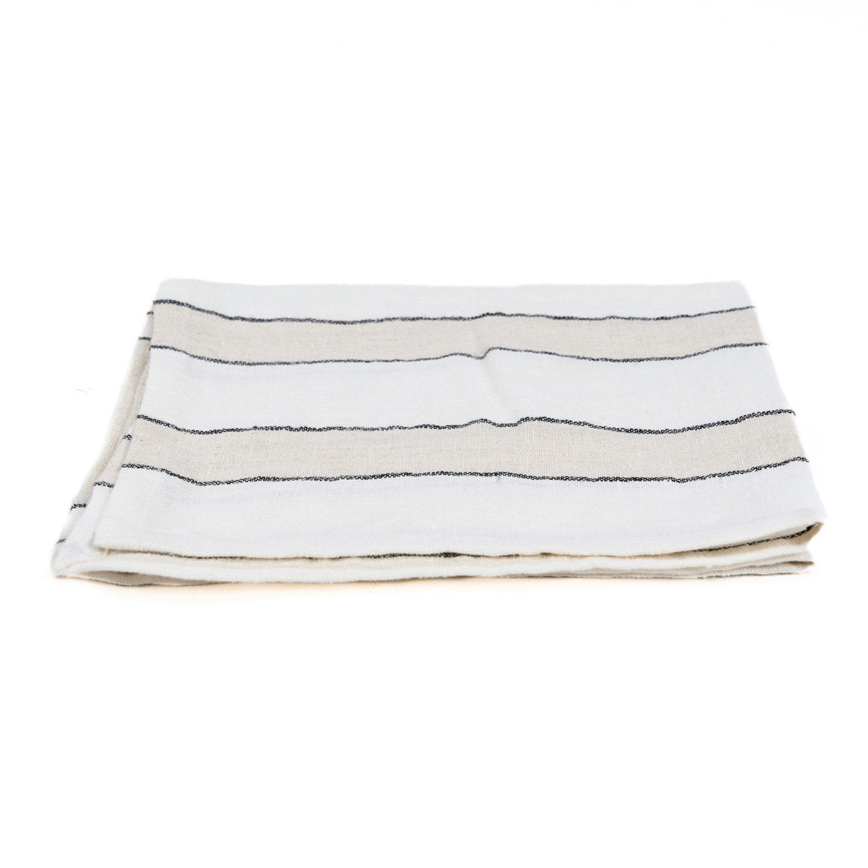 De Provence Servet - Natuurlijk Zwart Wit - 45x45