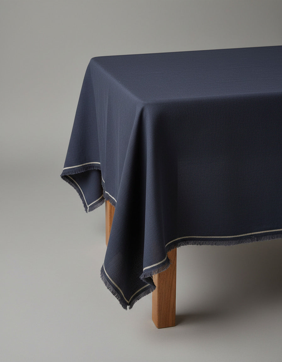 Het Tuscany Tafelkleed - Zwart Naturel - 150x300 Bazar Bizar