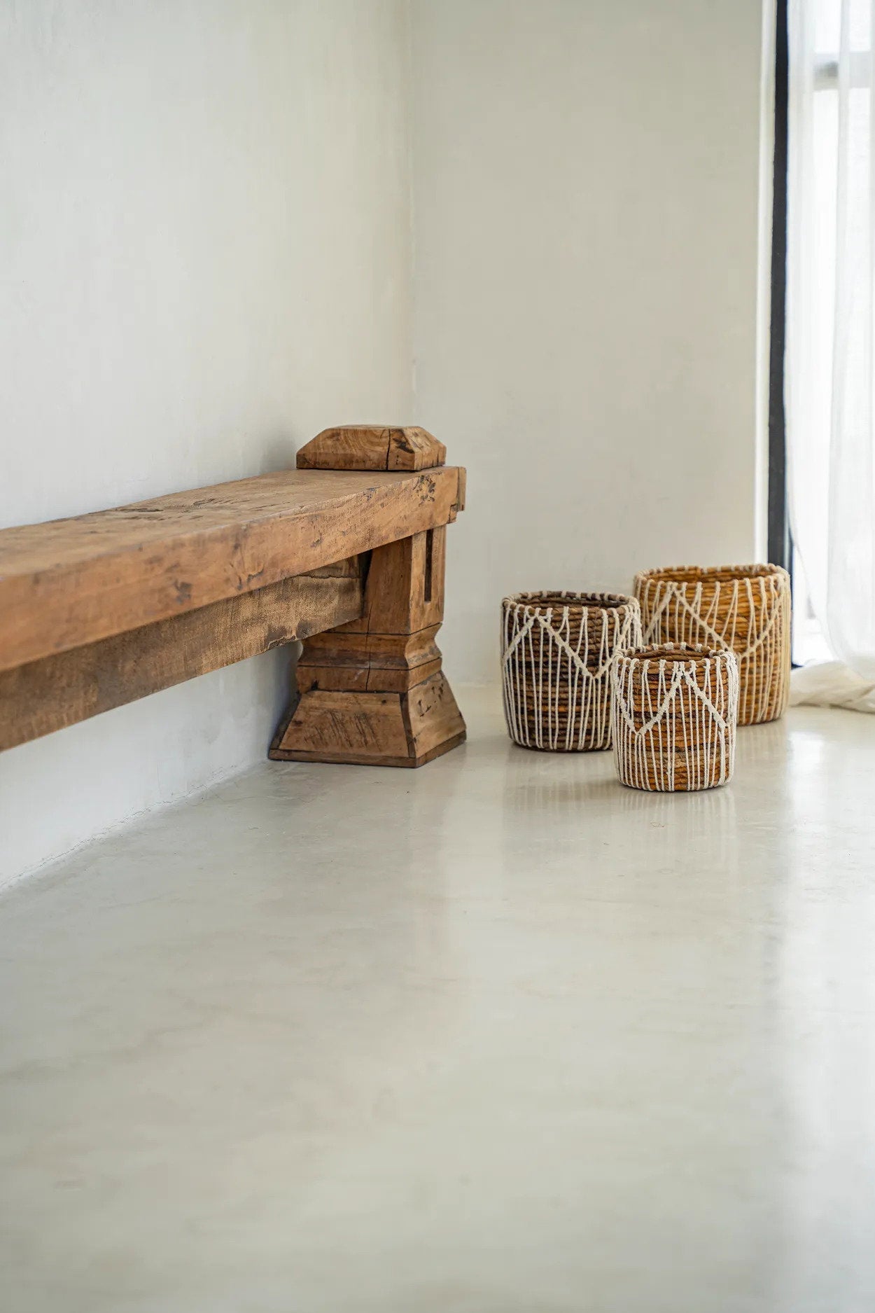 The Macra-mazing Basket - Natural White - S
