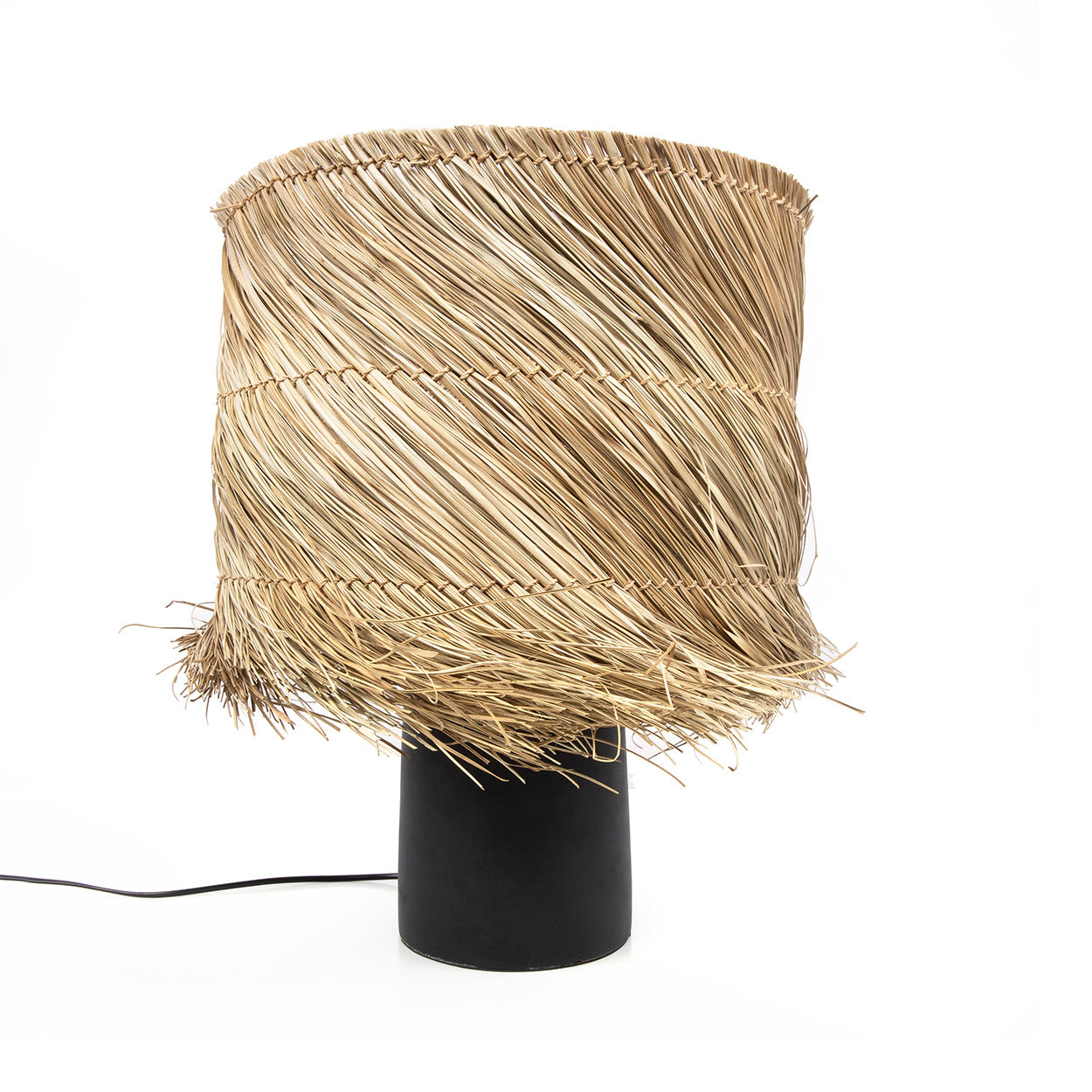 De Pandan Tafellamp - Zwart Naturel