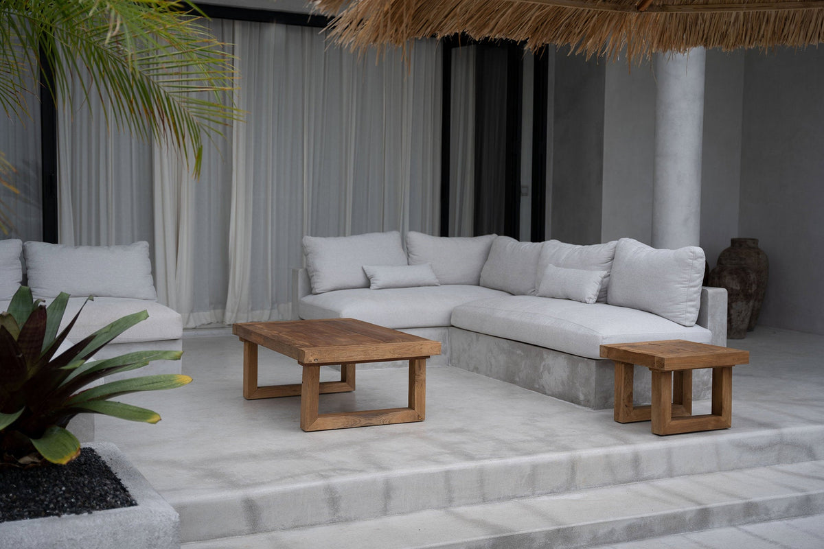 De Reclaimed Teak Salontafel - Naturel Bazar Bizar