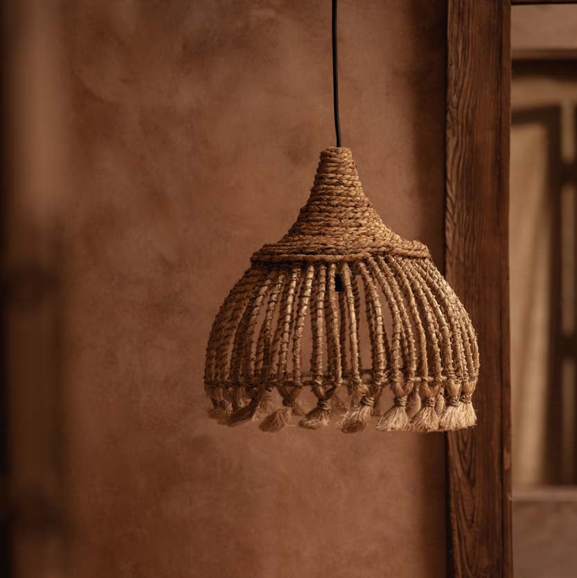 De Abaca Tassel Hanglamp - Naturel - S Bazar Bizar