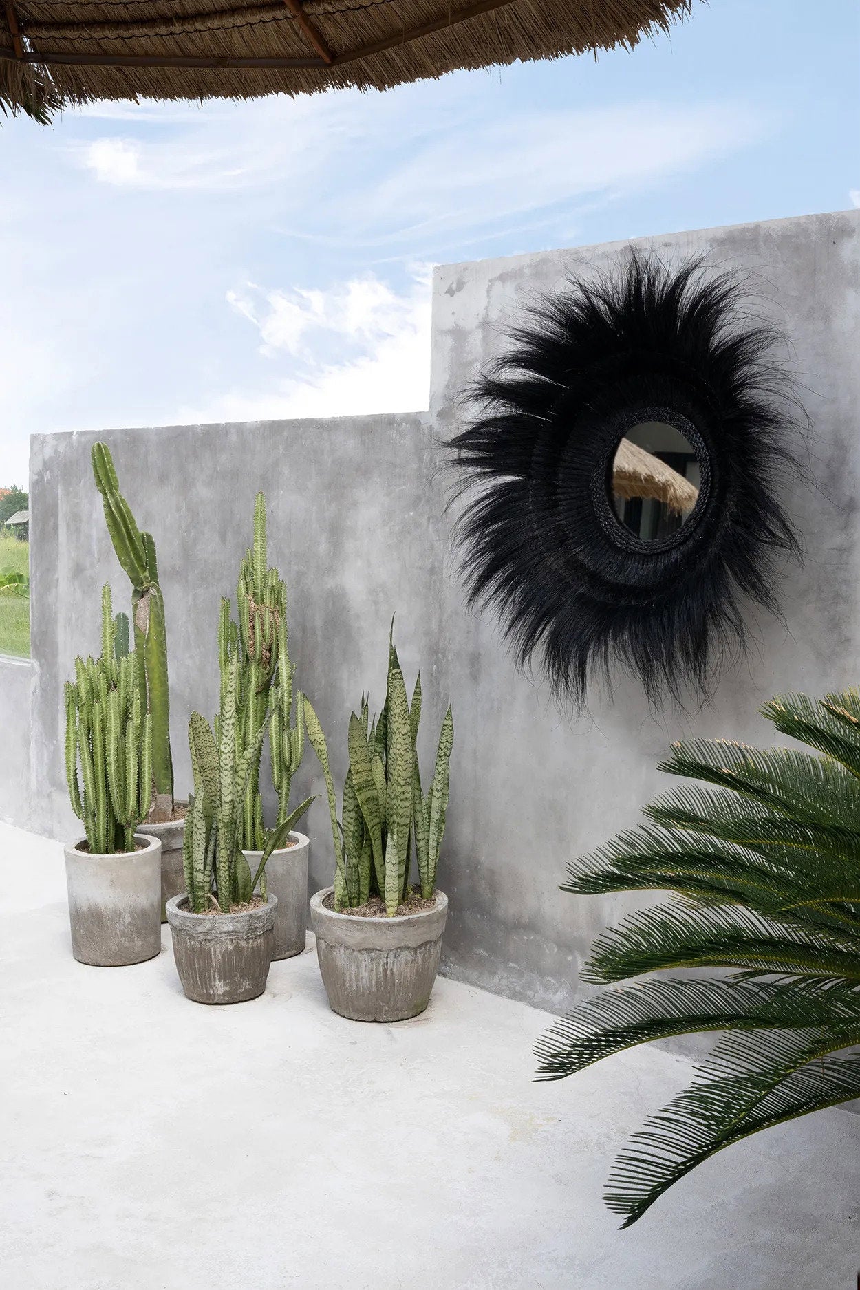 De Sunken Forest Spiegel - Zwart 90x90cm