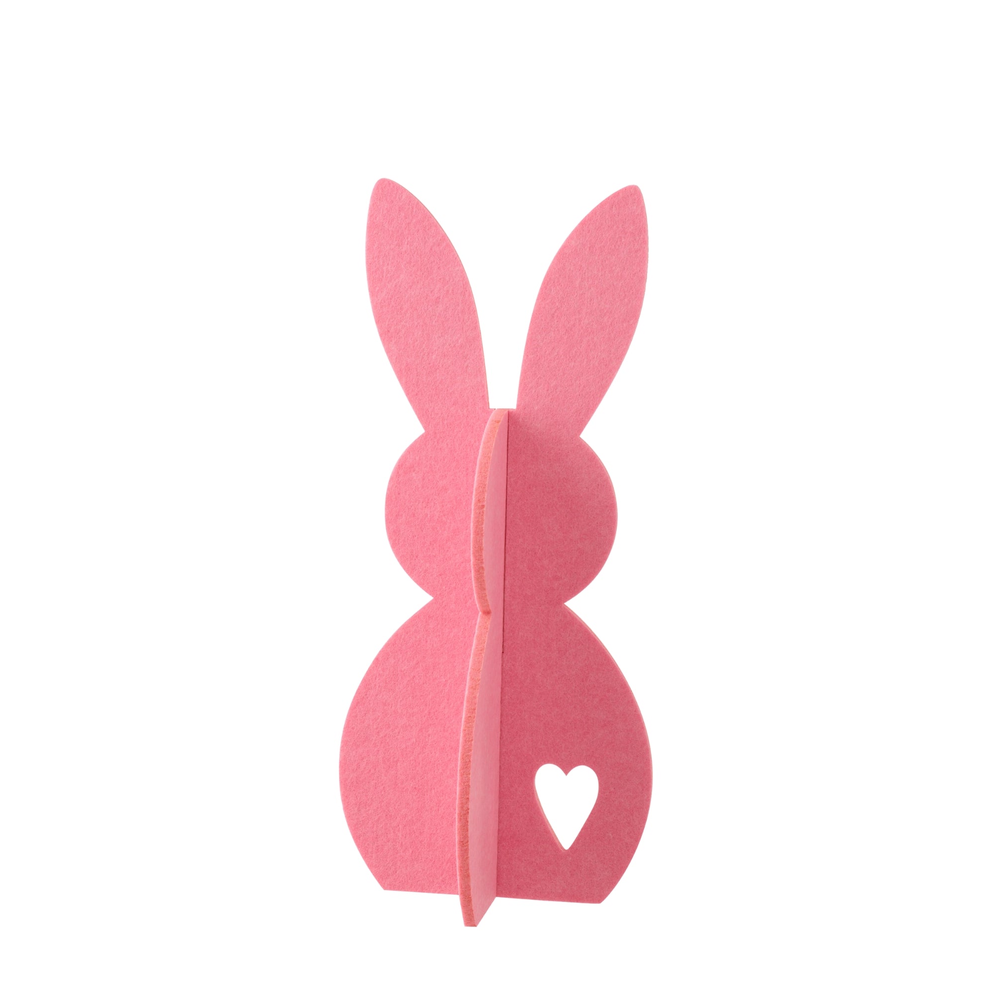 Paasdecoratie Roze Konijn Vilt Set van 3 J-Line