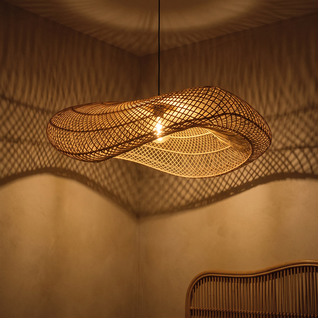 Hanglamp Wave Natural XL Raw Materials